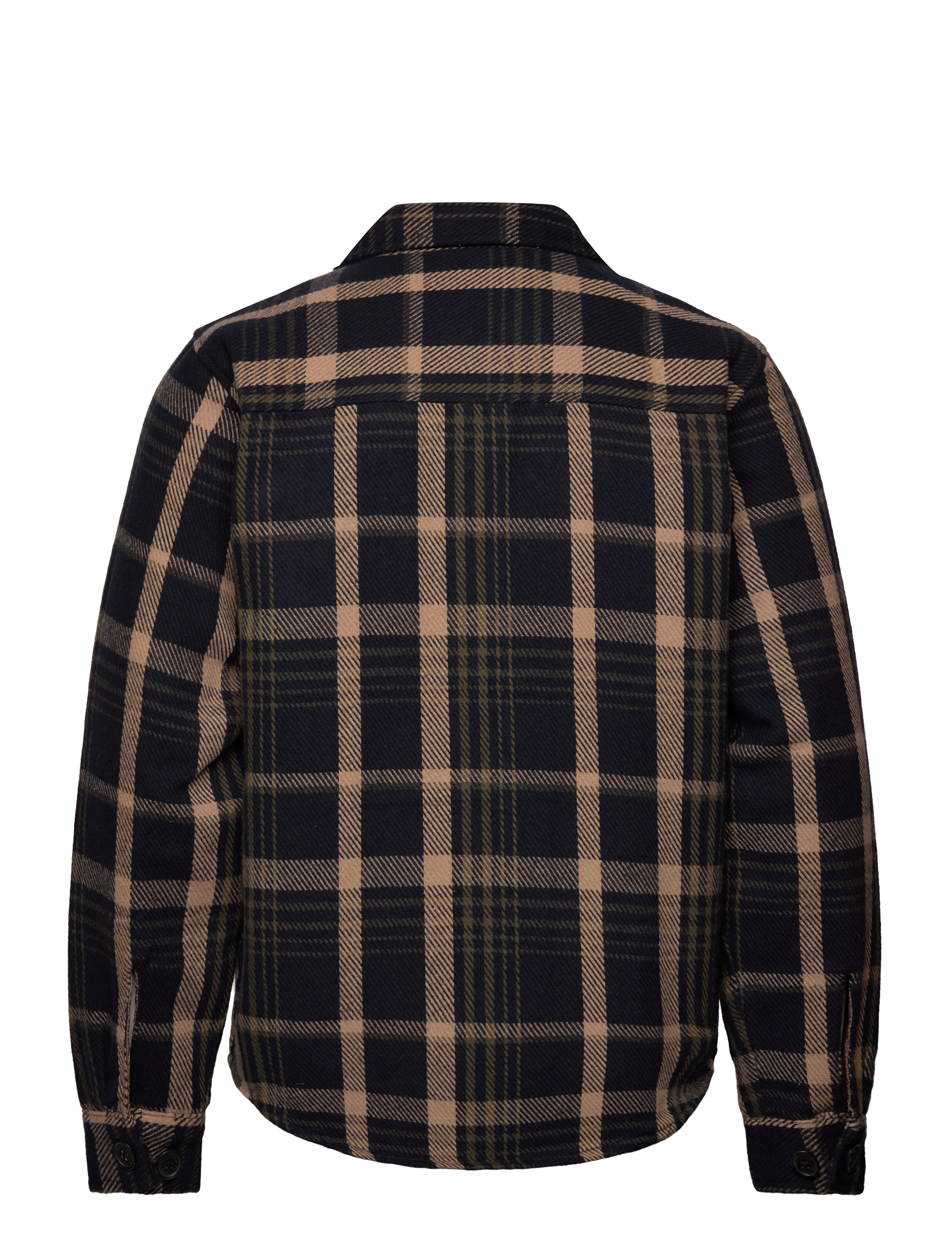 Fat Moose - Connor Quilt Overshirt - navy checked - 1