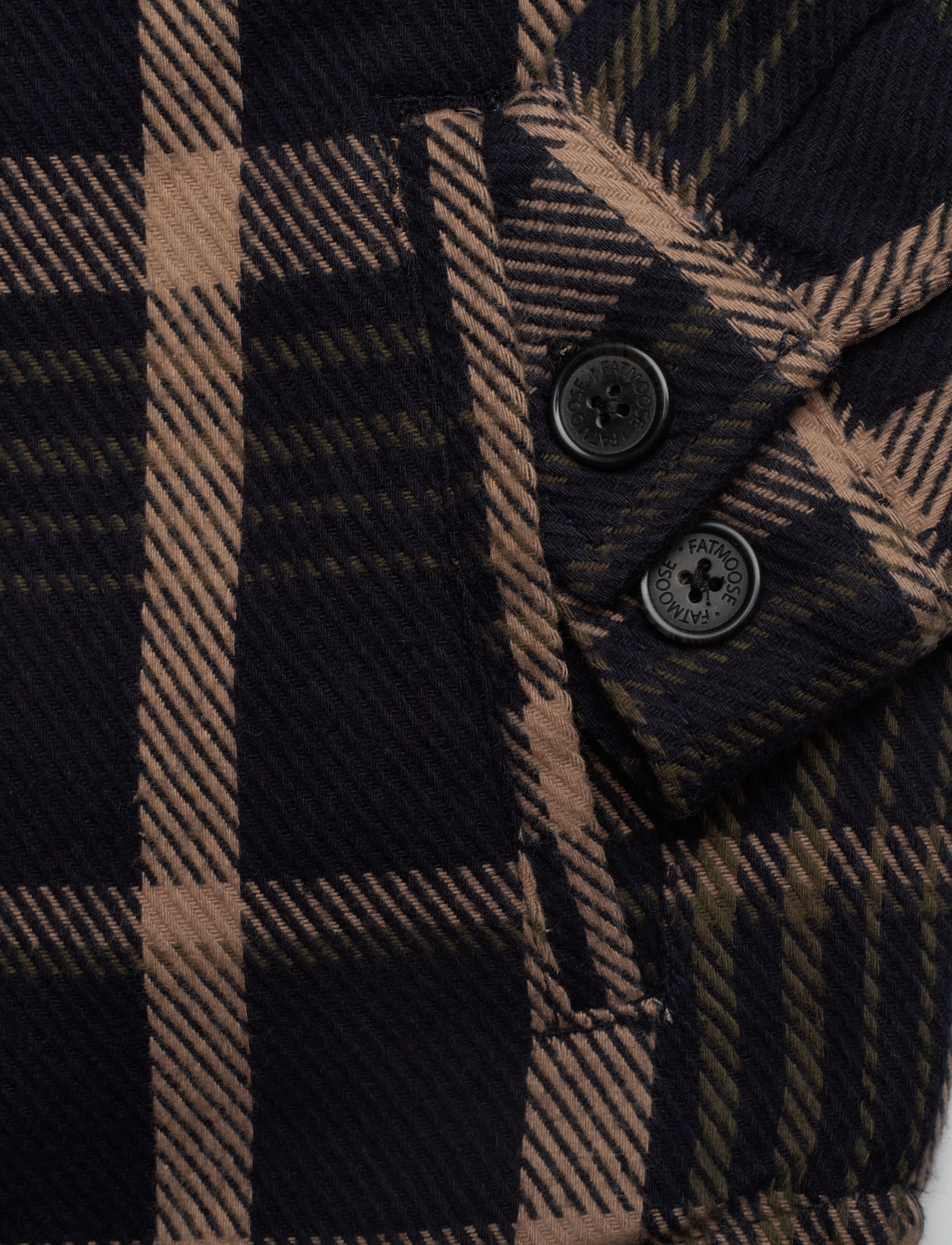 Fat Moose - Connor Quilt Overshirt - navy checked - 3