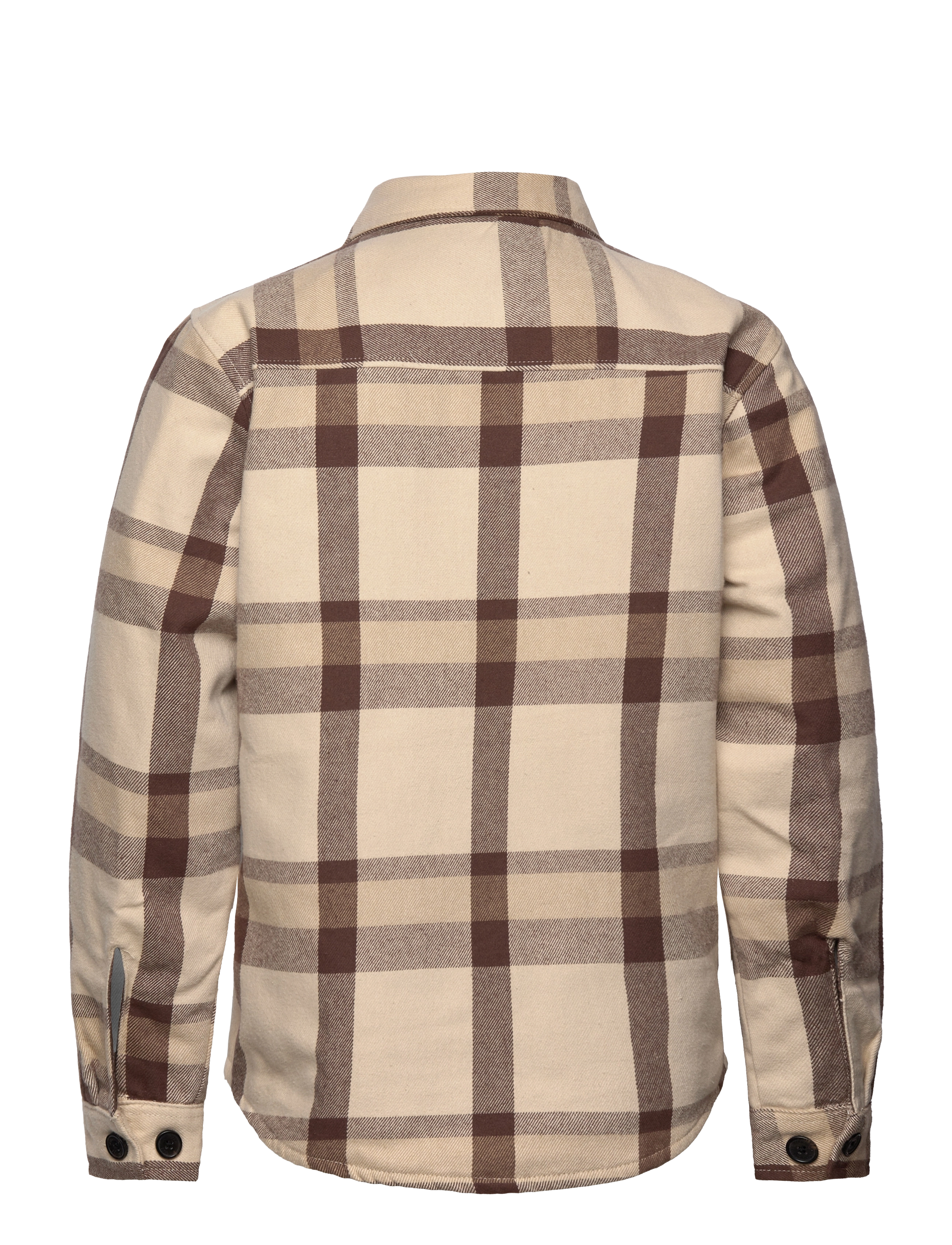 Fat Moose - Isaac Quilt Overshirt - ecru check - 1