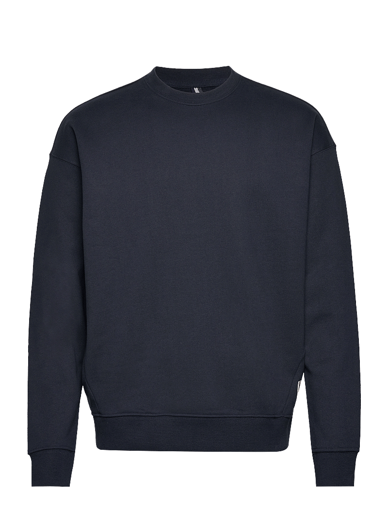 Fat Moose - Nelson Organic Crew - kollektsioonid - navy - 0