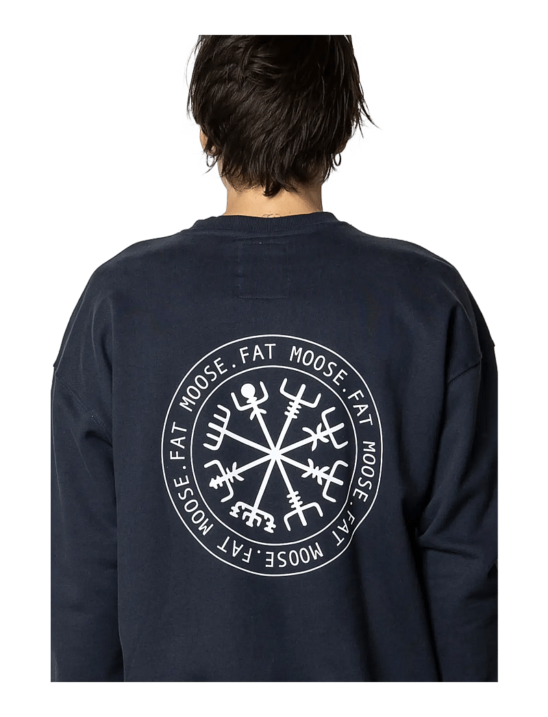 Fat Moose - Nelson Organic Crew - kollektsioonid - navy - 3
