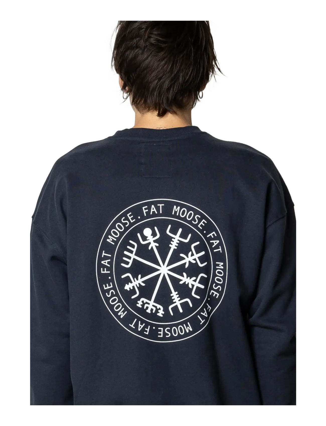 Fat Moose - Nelson Organic Crew - sweatshirts - navy - 3