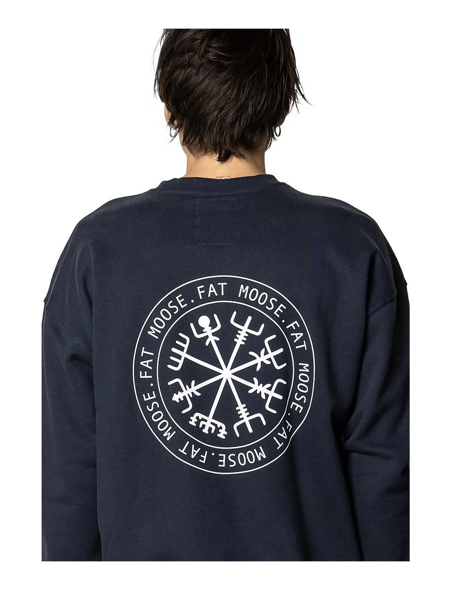 Fat Moose - Nelson Organic Crew - kollektionen - navy - 3