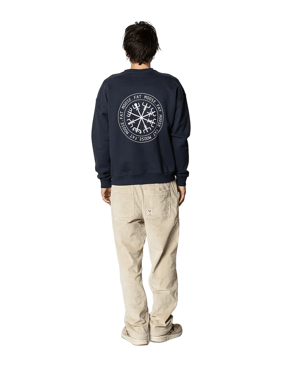 Fat Moose - Nelson Organic Crew - kollektionen - navy - 4