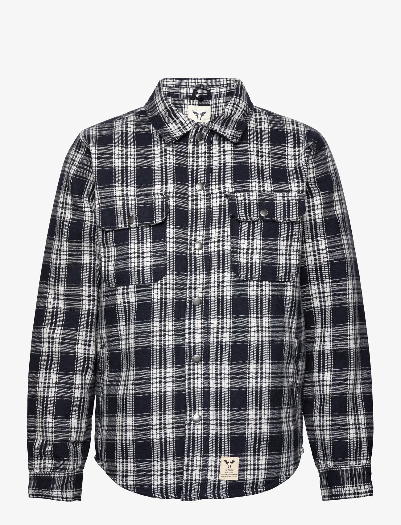 Fat Moose - Ralph Overshirt - mehed - navy checked - 0
