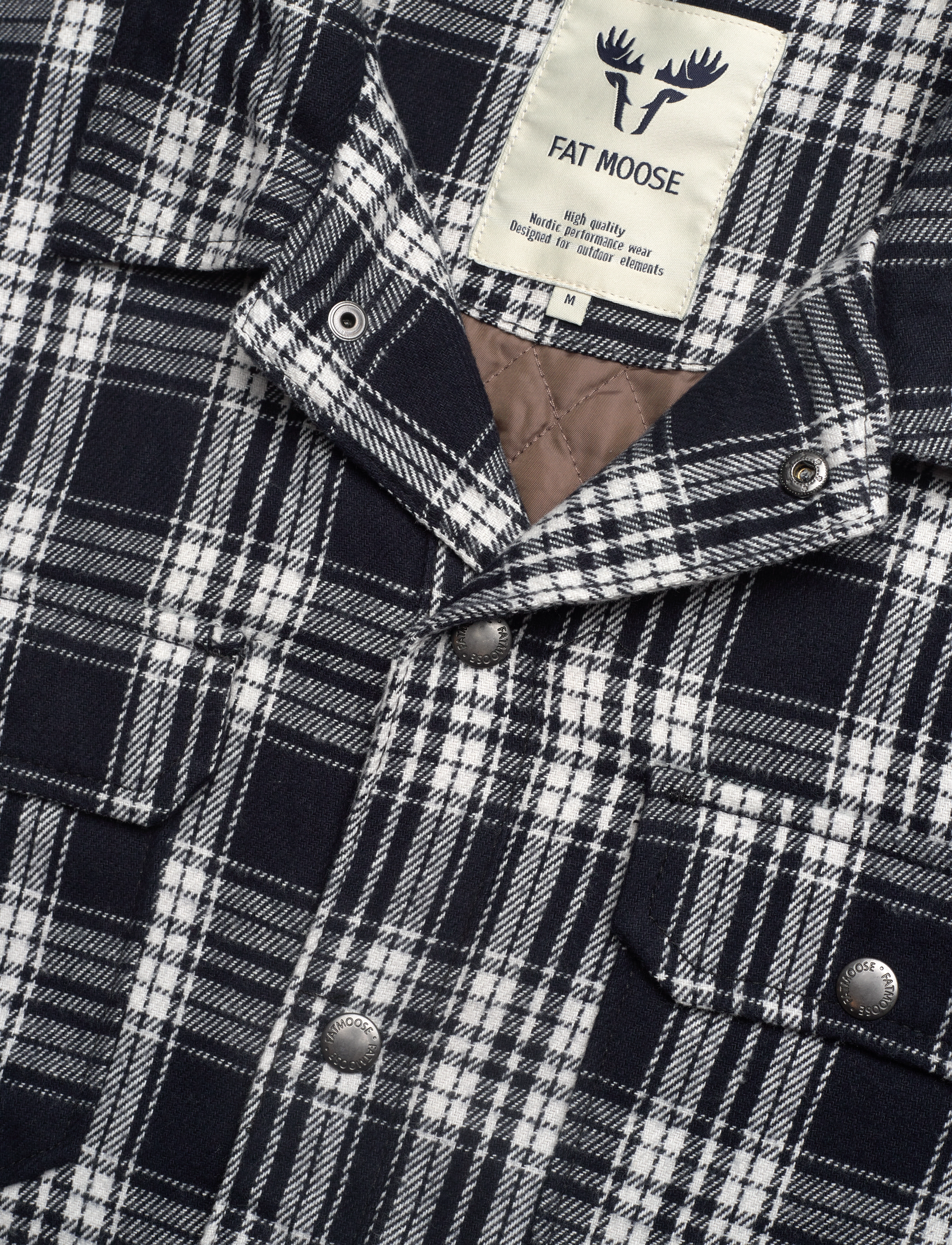Fat Moose - Ralph Overshirt - navy checked - 2