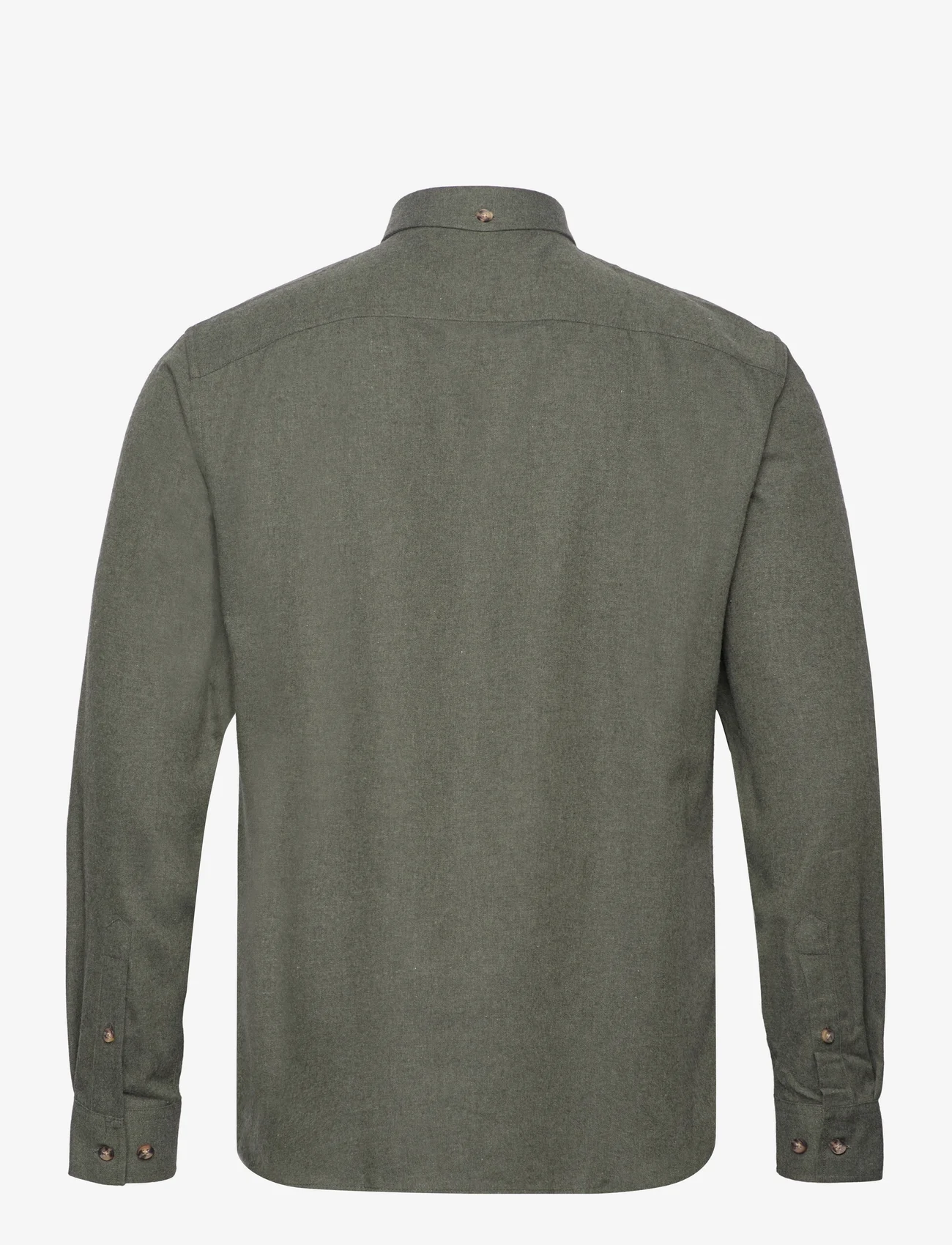 Fat Moose - Glenn Flannel Shirt LS - basic overhemden - army - 1