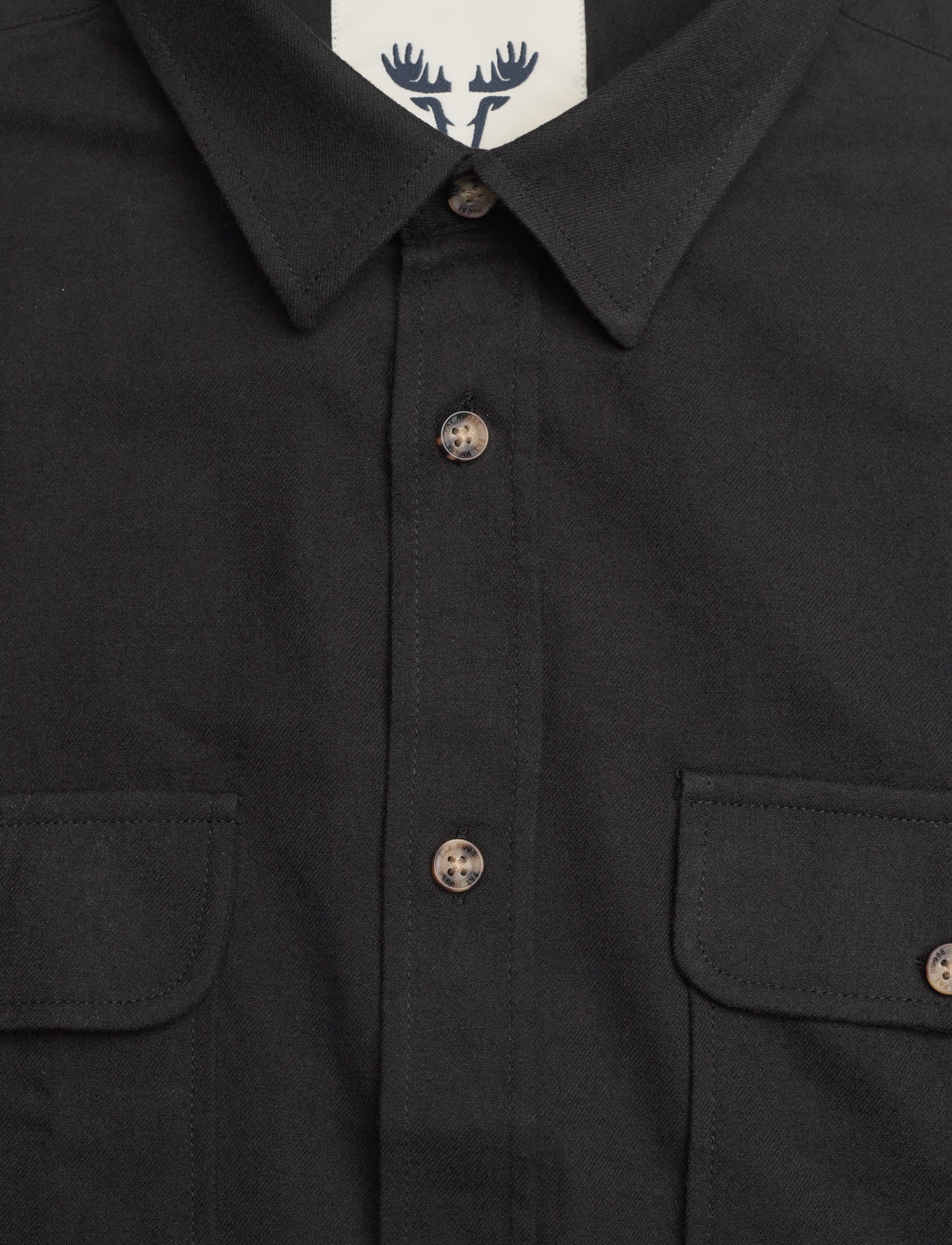 Fat Moose - Glenn Flannel Shirt LS - black - 2