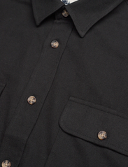 Fat Moose - Glenn Flannel Shirt LS - basic skjortor - black - 3