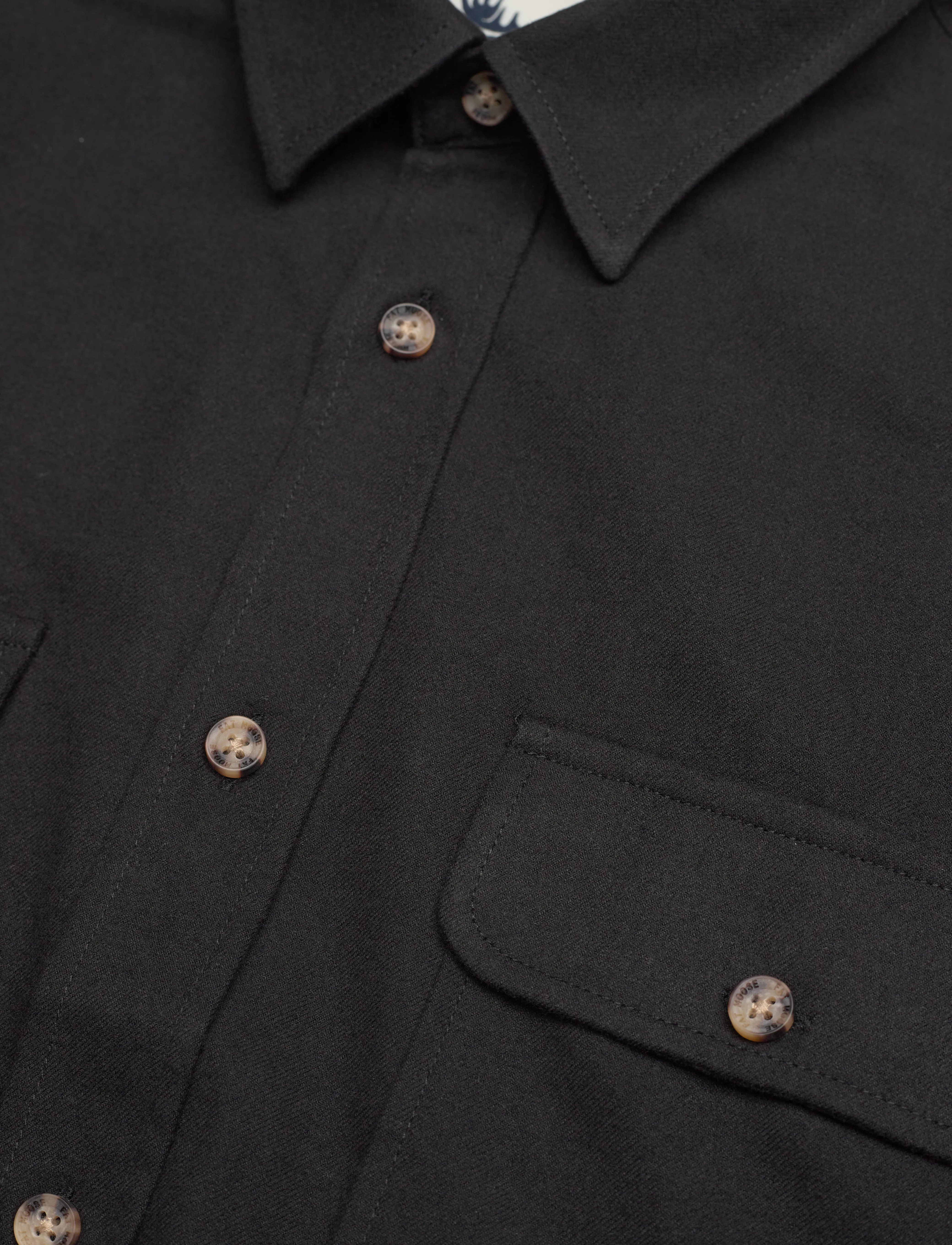 Fat Moose - Glenn Flannel Shirt LS - black - 3