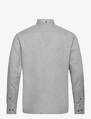 Fat Moose - Glenn Flannel Shirt LS - tavalised t-särgid - light grey - 2