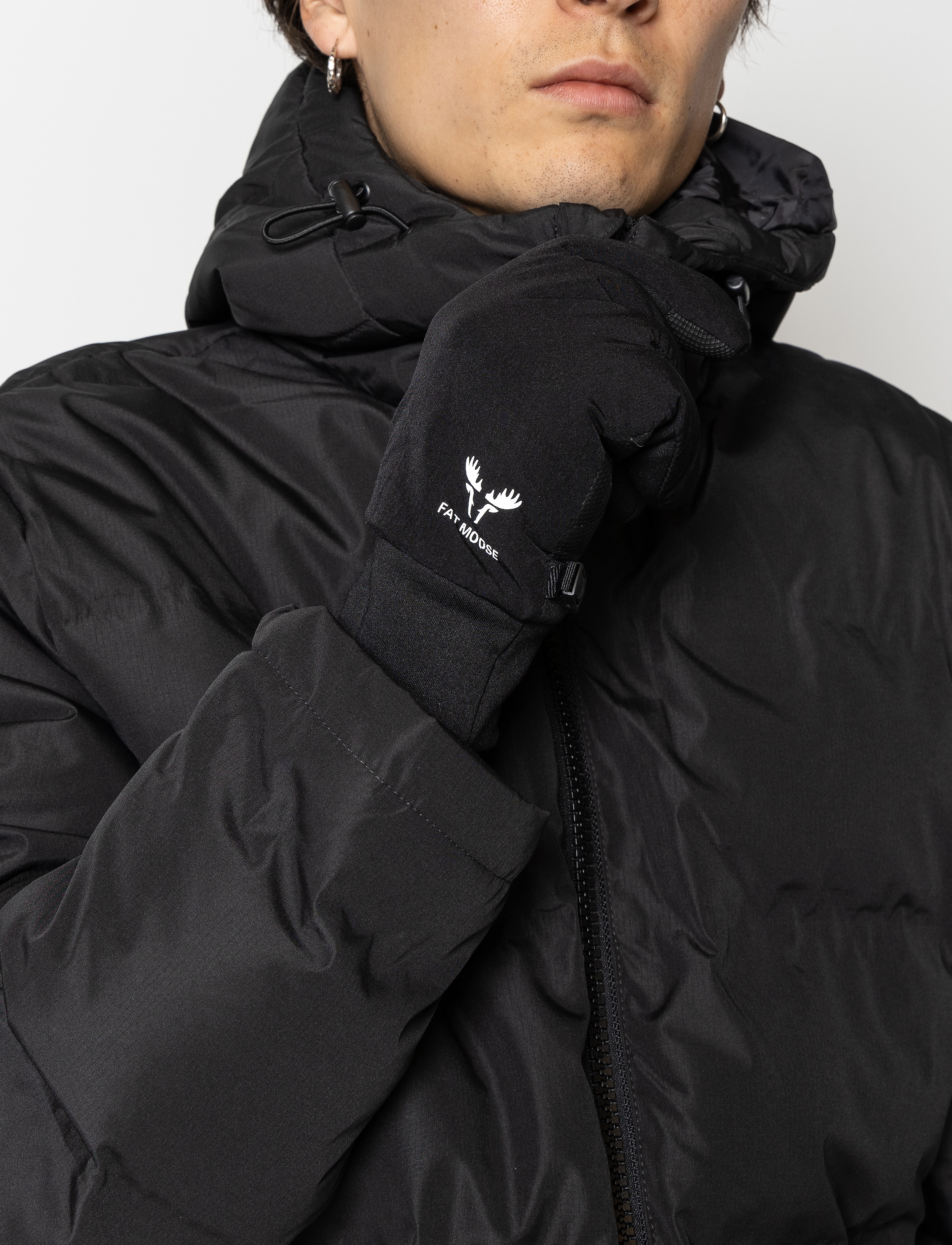 Fat Moose Daron Tech Winter Gloves, Mænd, Tekniske Vinterhandsker, Sort, Str: S/M