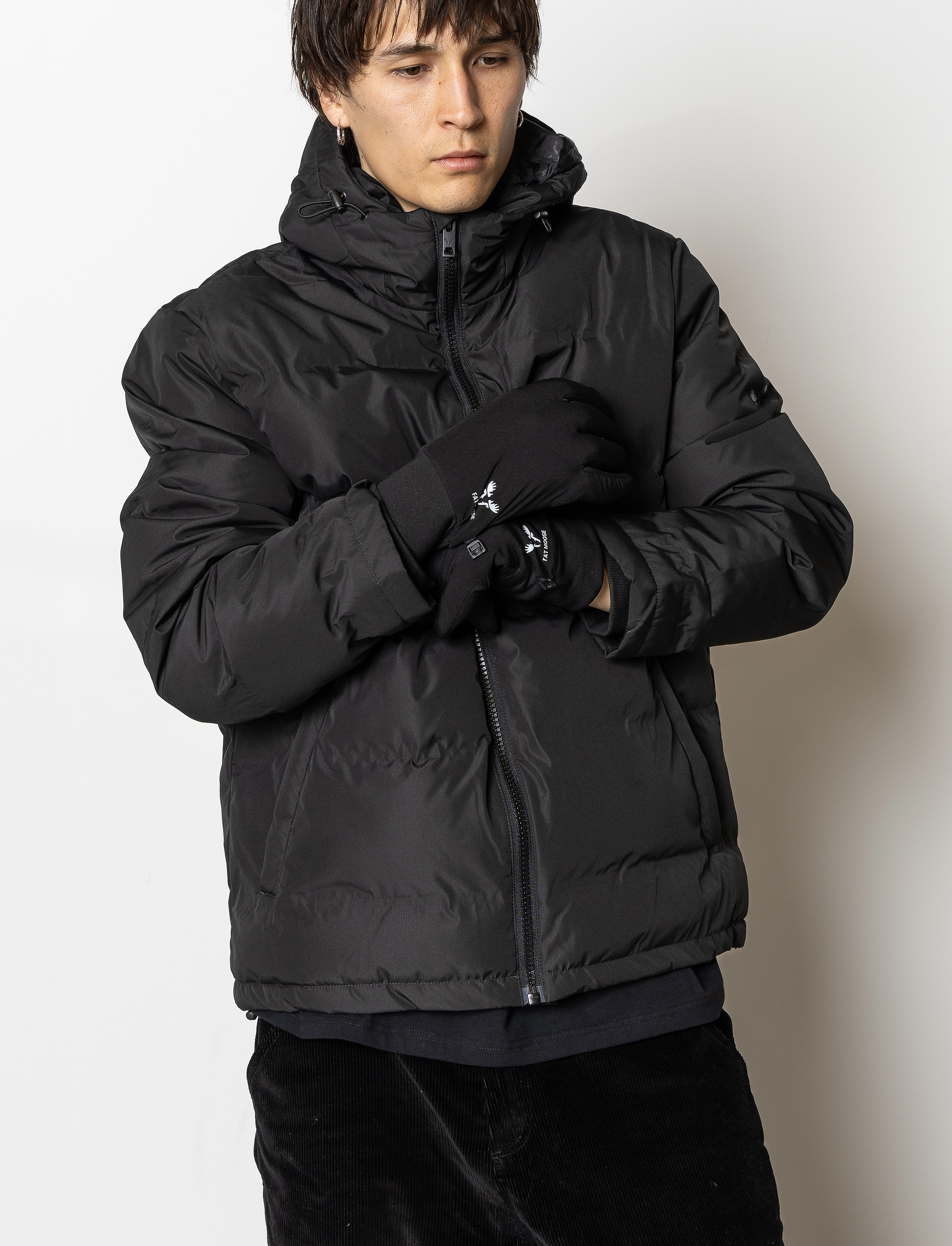 Fat Moose - Daron Tech Winter Gloves - huer & handsker - black - 2