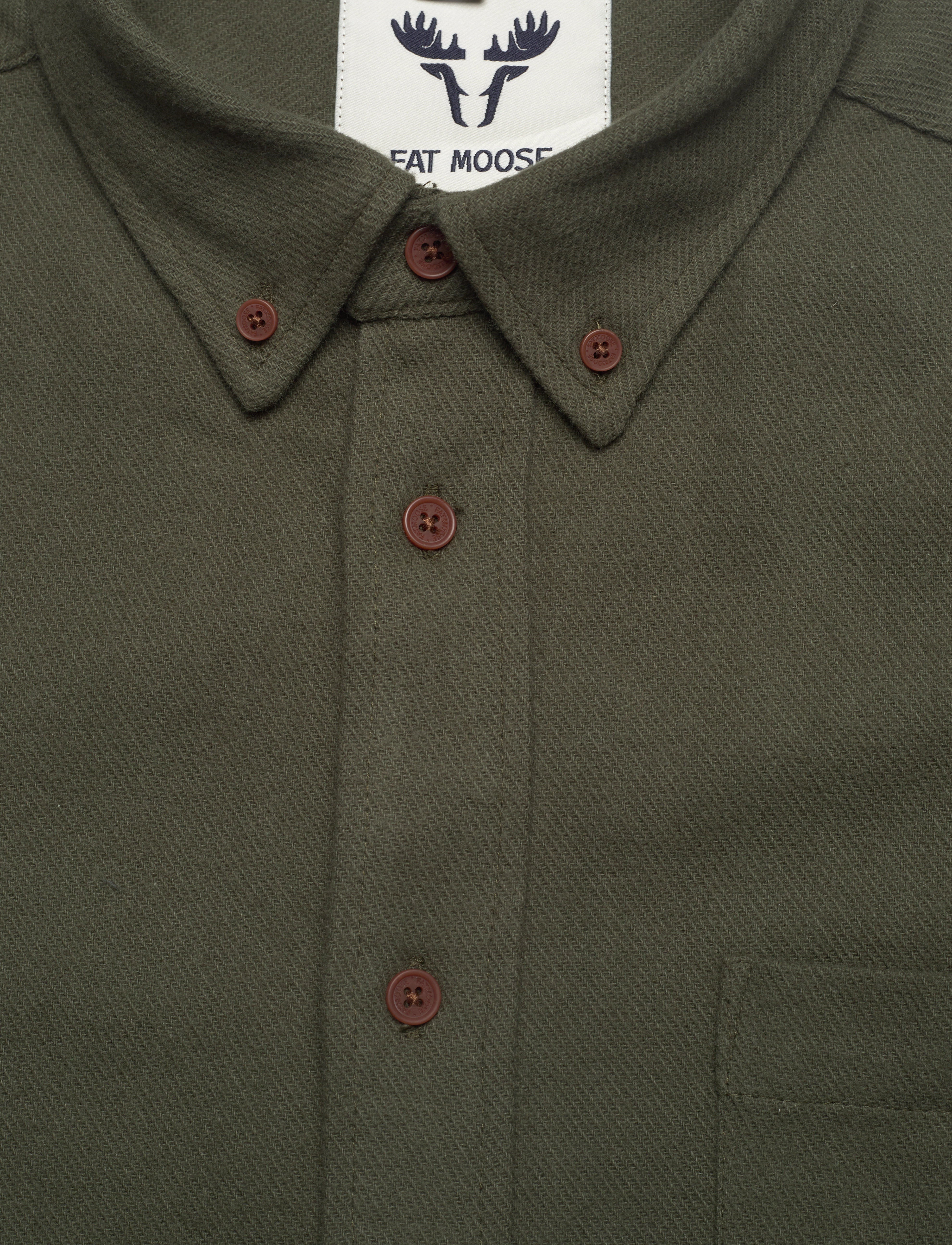 Fat Moose - Deacon Heavy Shirt LS - army - 2