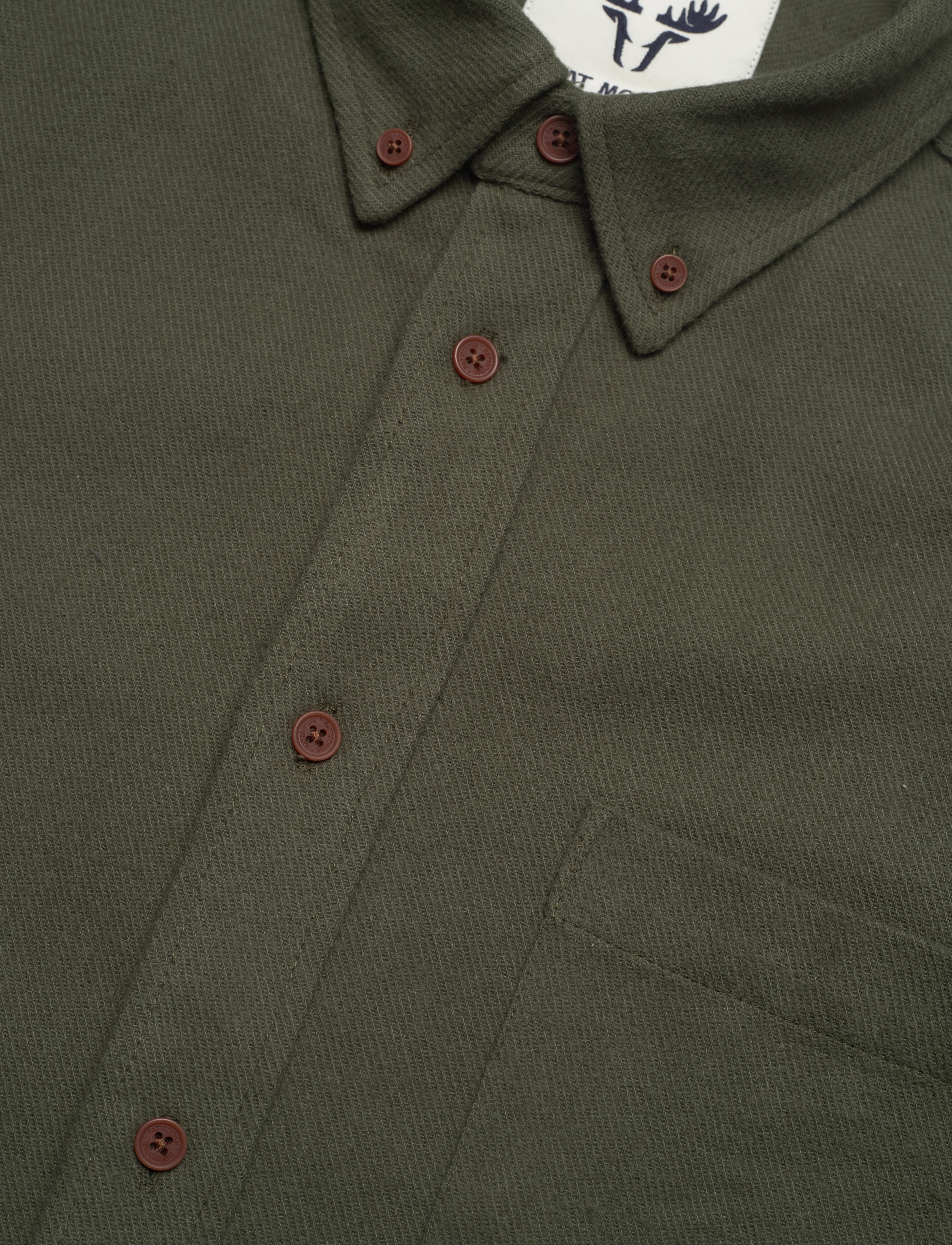 Fat Moose - Deacon Heavy Shirt LS - army - 3