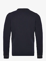 Fat Moose - Cameron O-Neck Knit - knitted round necks - navy mix - 2