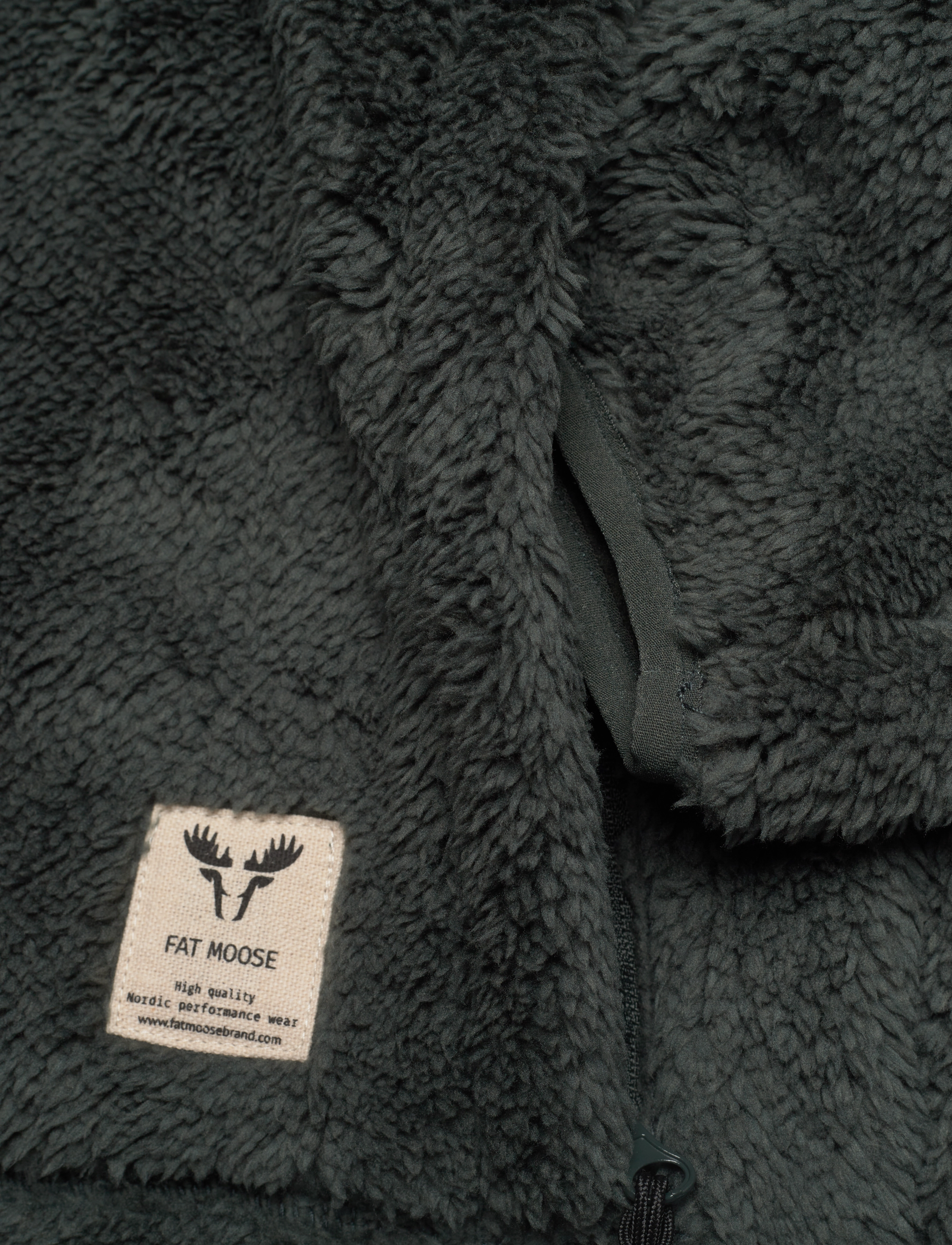 Fat Moose - Pine Fleece Jacket - beetle green - 3