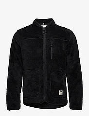 Fat Moose - Pine Fleece Jacket - vahekihina kantavad jakid - black - 0