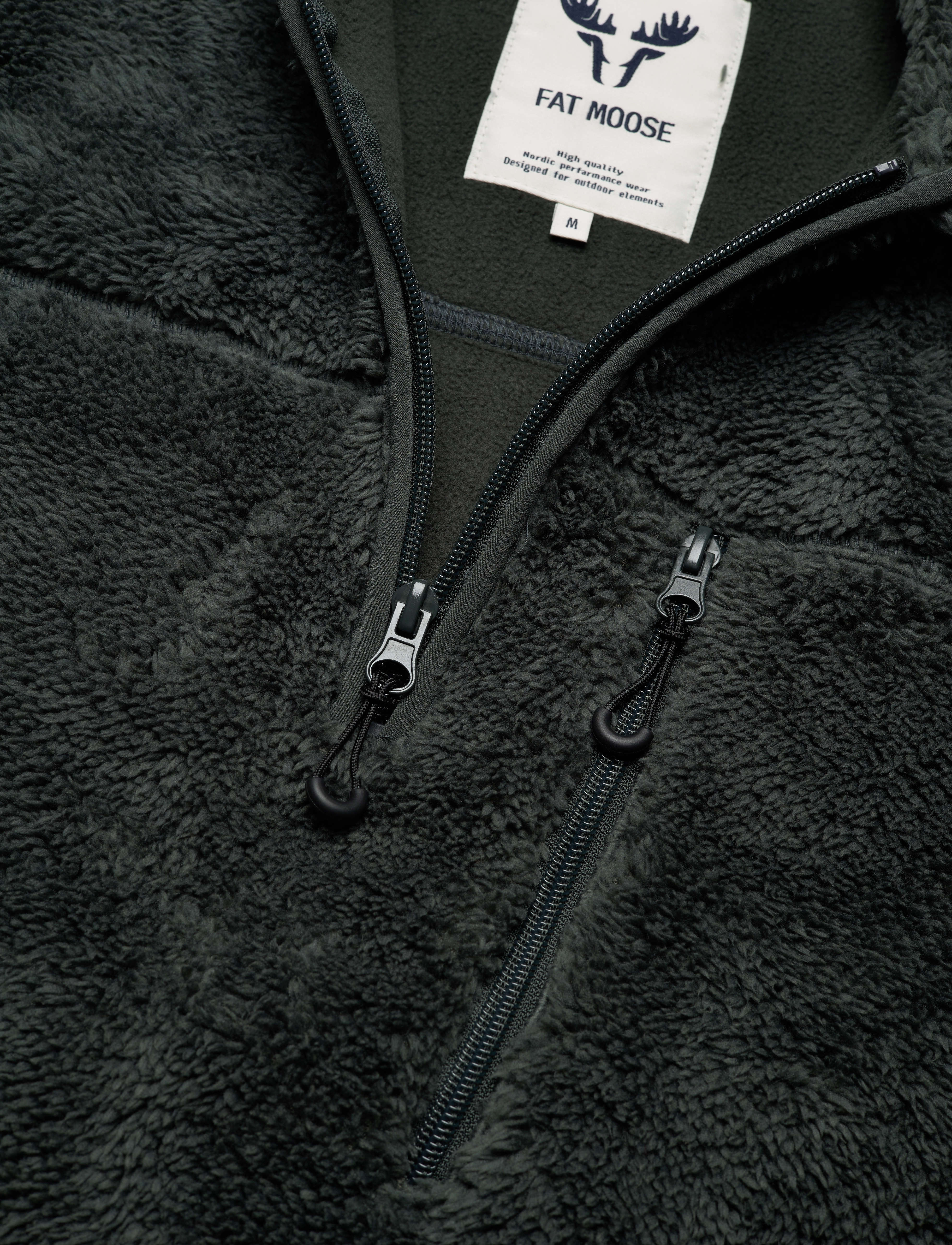 Fat Moose - Pine Half Zip Fleece - beetle green - 3