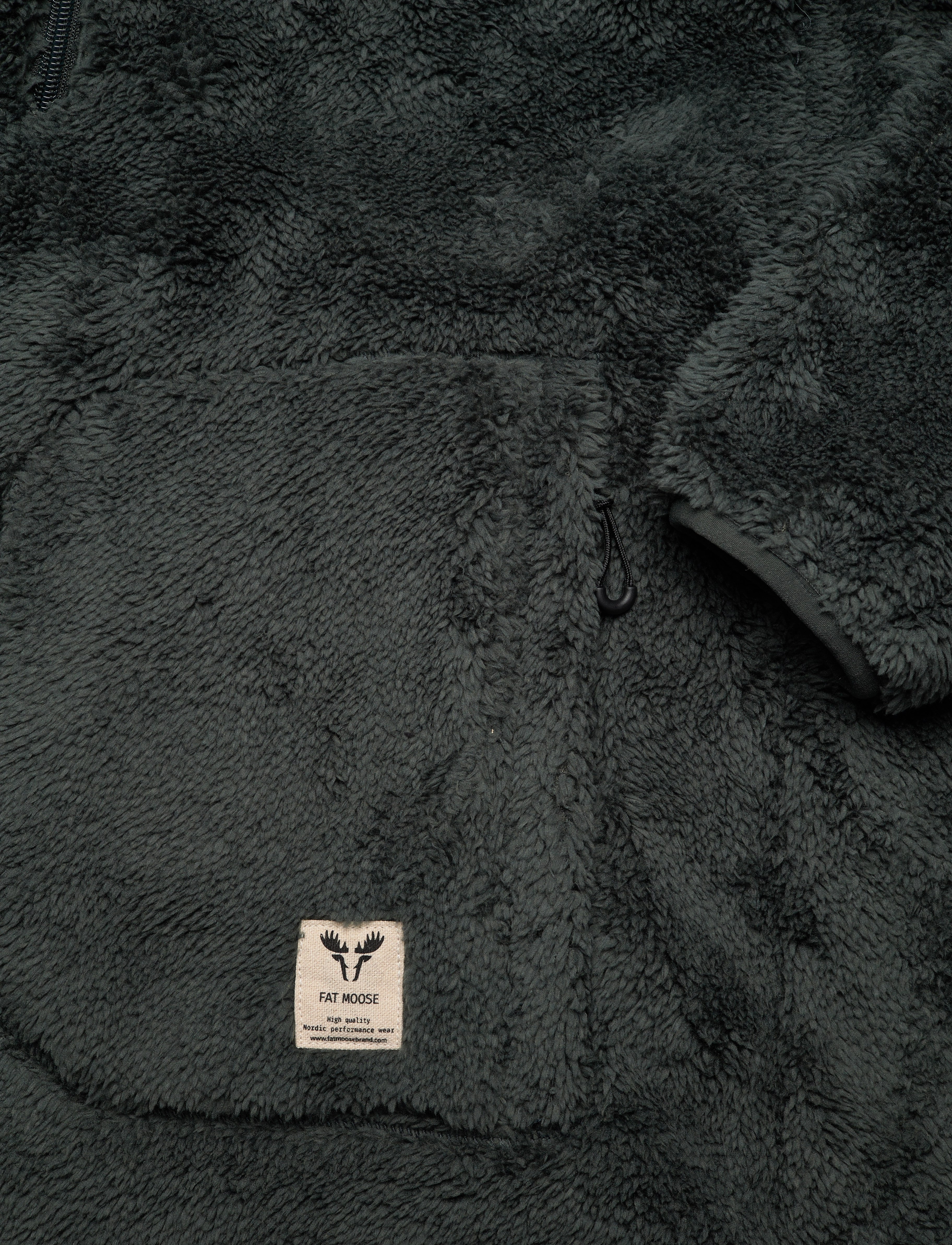 Fat Moose - Pine Half Zip Fleece - beetle green - 4