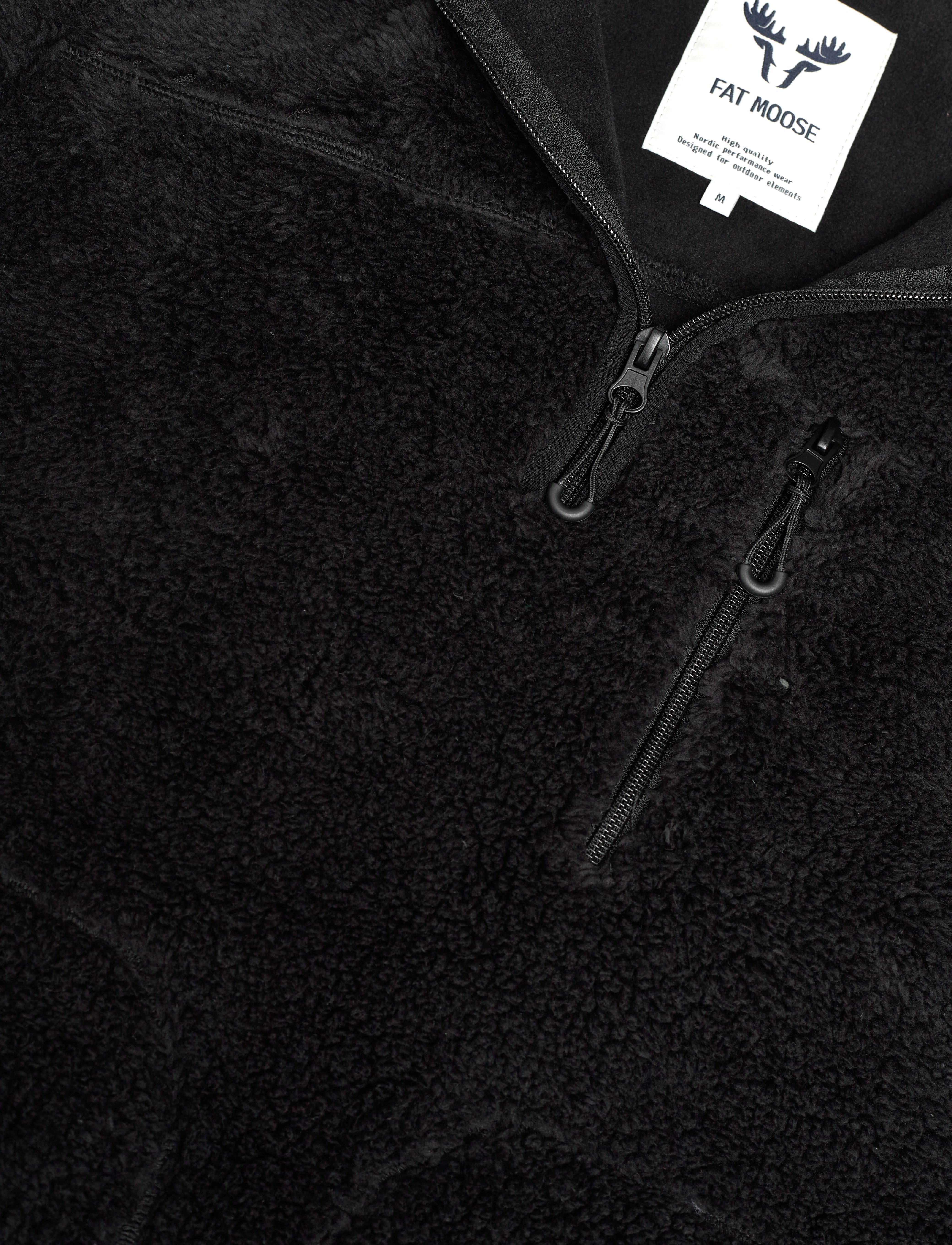 Fat Moose - Pine Half Zip Fleece - black - 2