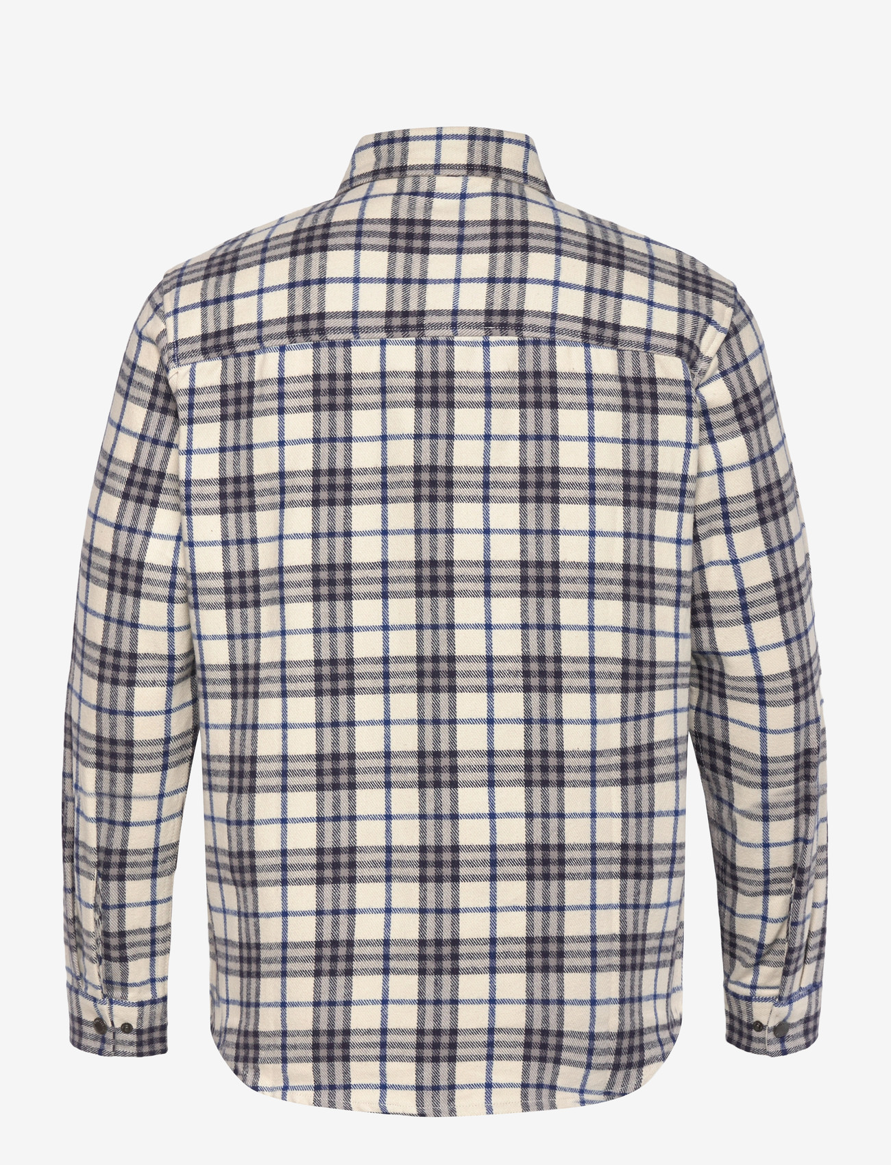Fat Moose - Adrian cotton check shirt - flannel-skjorter - ecru/dark navy - 2