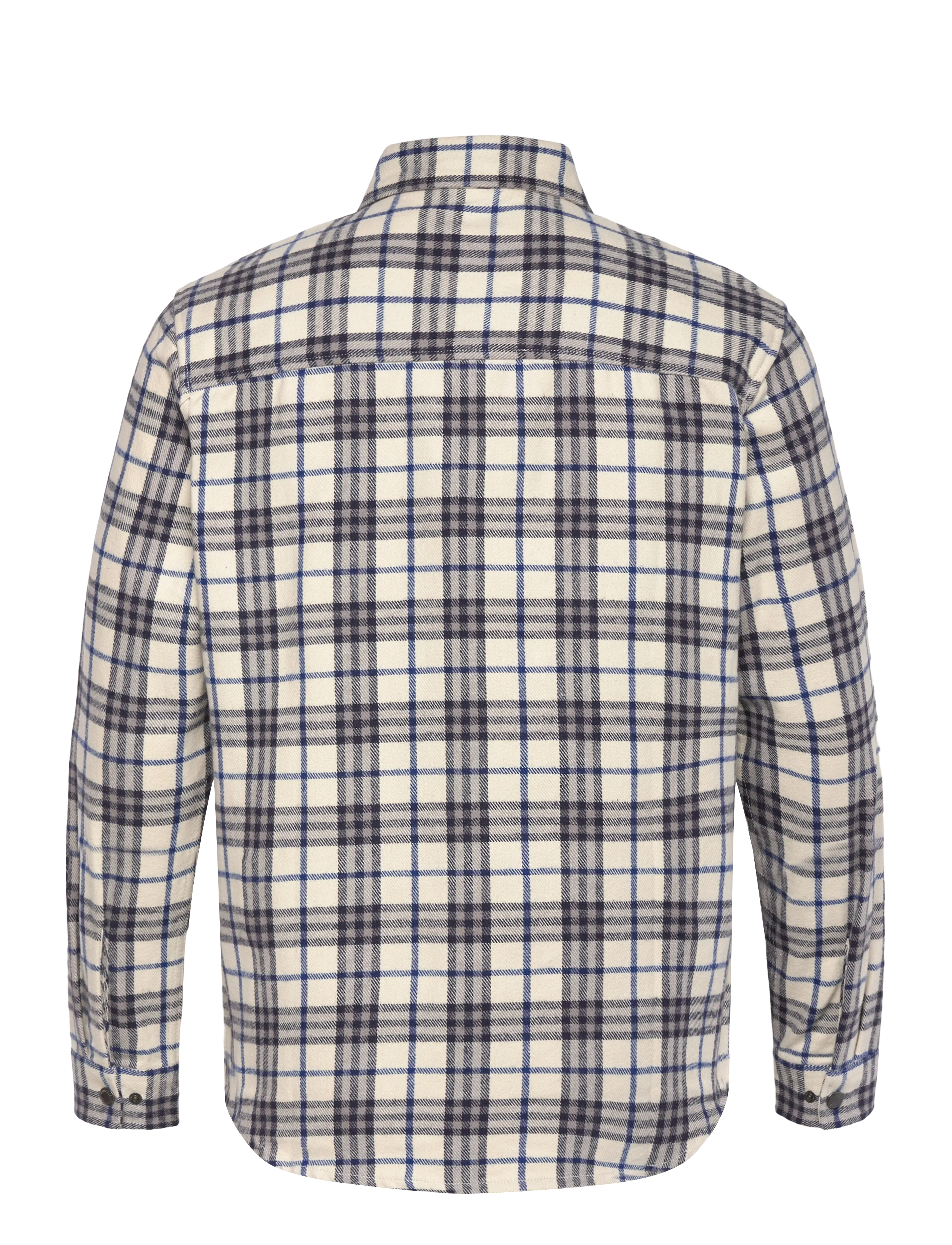Fat Moose - Adrian cotton check shirt - flanell-hemden - ecru/dark navy - 2