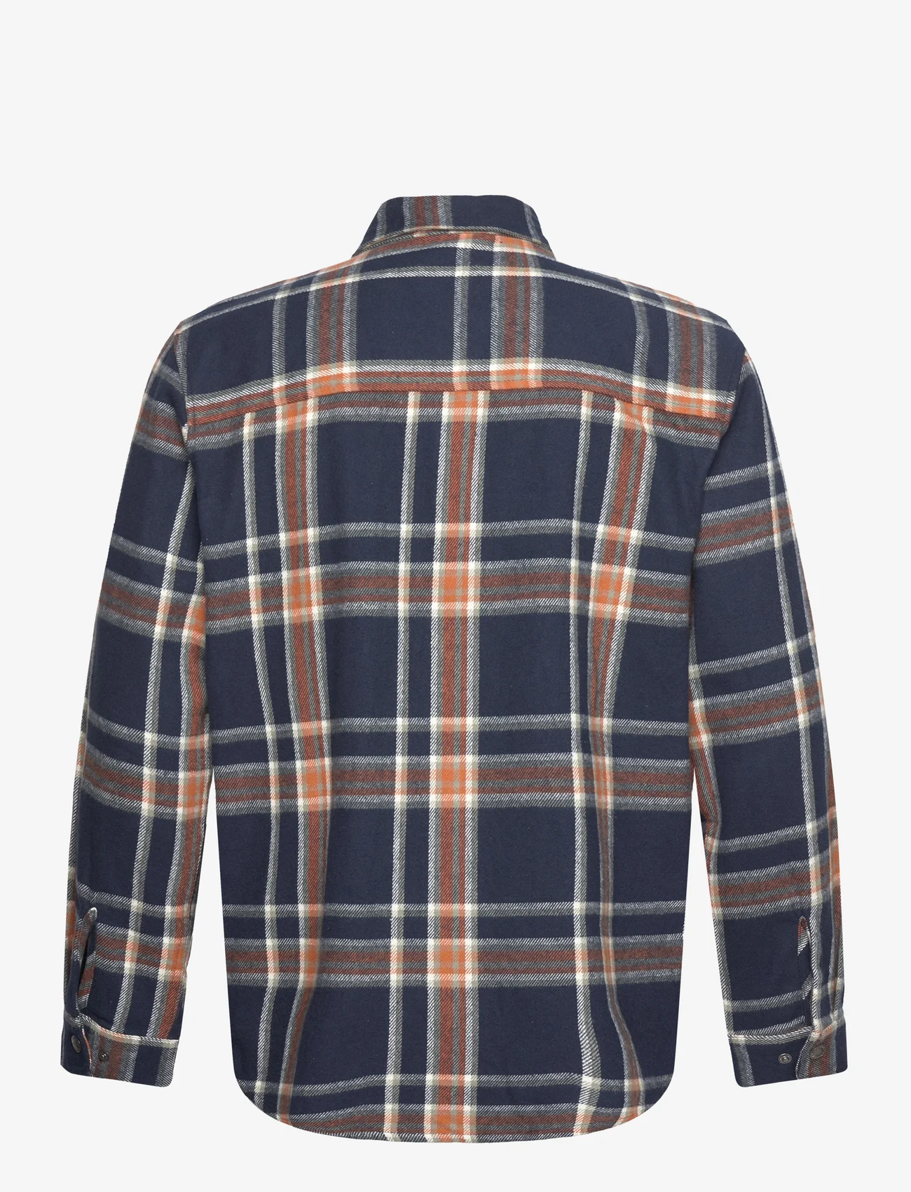 Fat Moose - Adrian Cotton Check Shirt - checkered shirts - navy check - 1