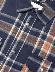 Fat Moose - Adrian Cotton Check Shirt - checkered shirts - navy check - 4
