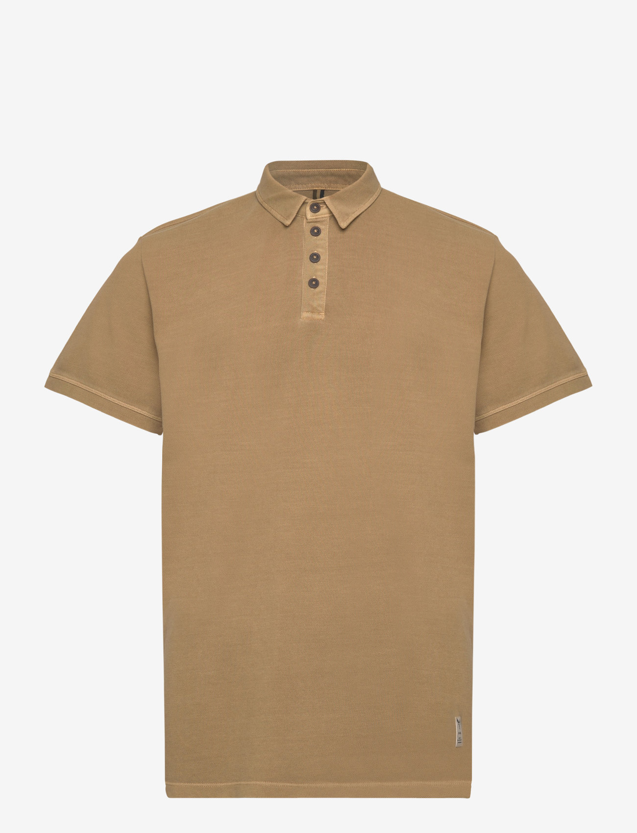 Fat Moose - Landon Cotton Pique Polo SS - kortærmede poloer - khaki - 1