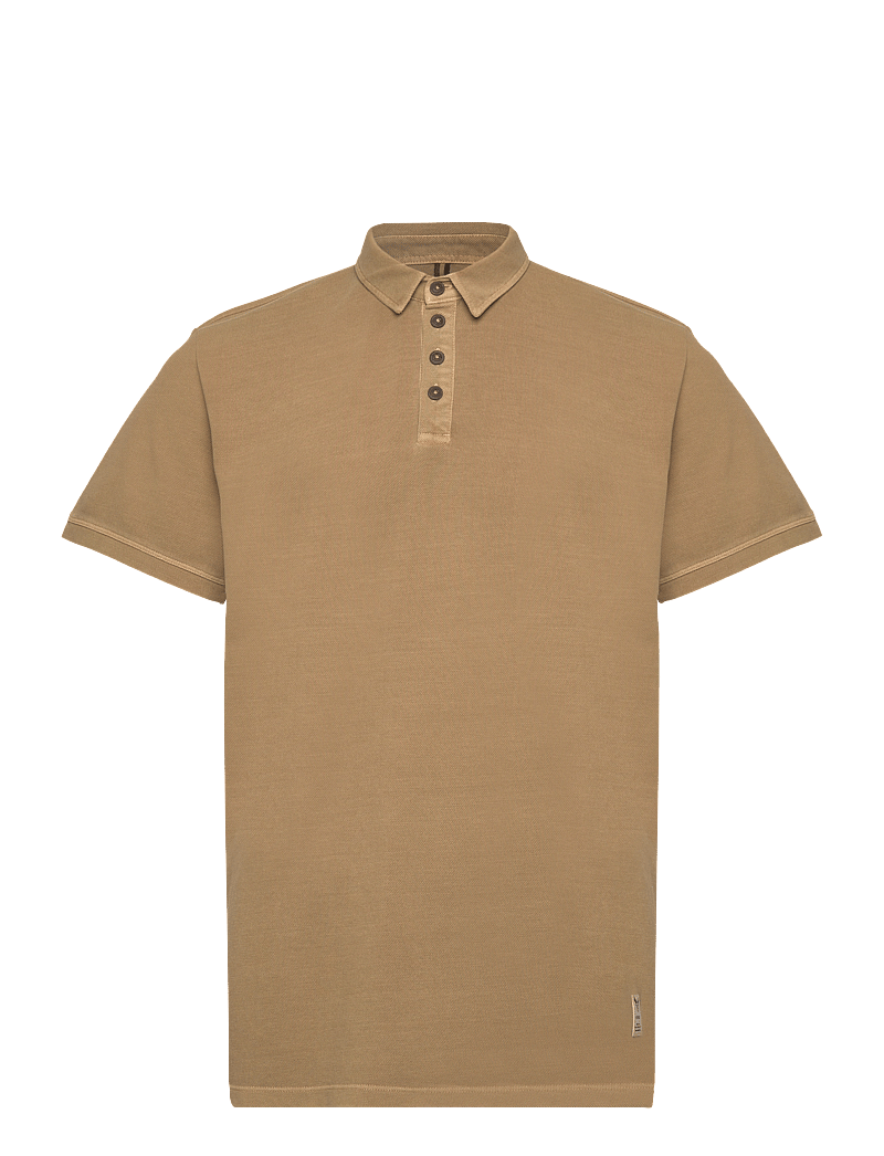 Fat Moose - Landon Cotton Pique Polo SS - khaki - 1