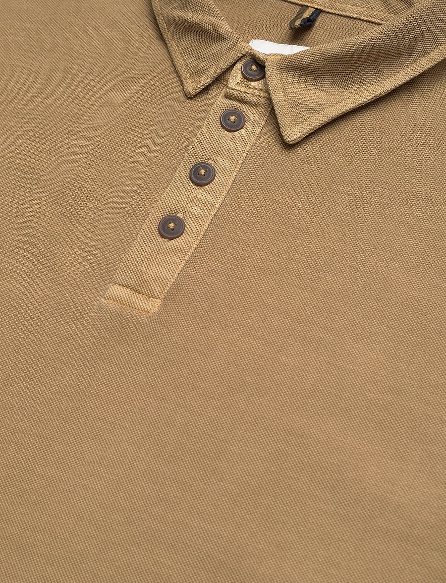 Fat Moose - Landon Cotton Pique Polo SS - kurzärmelig - khaki - 3