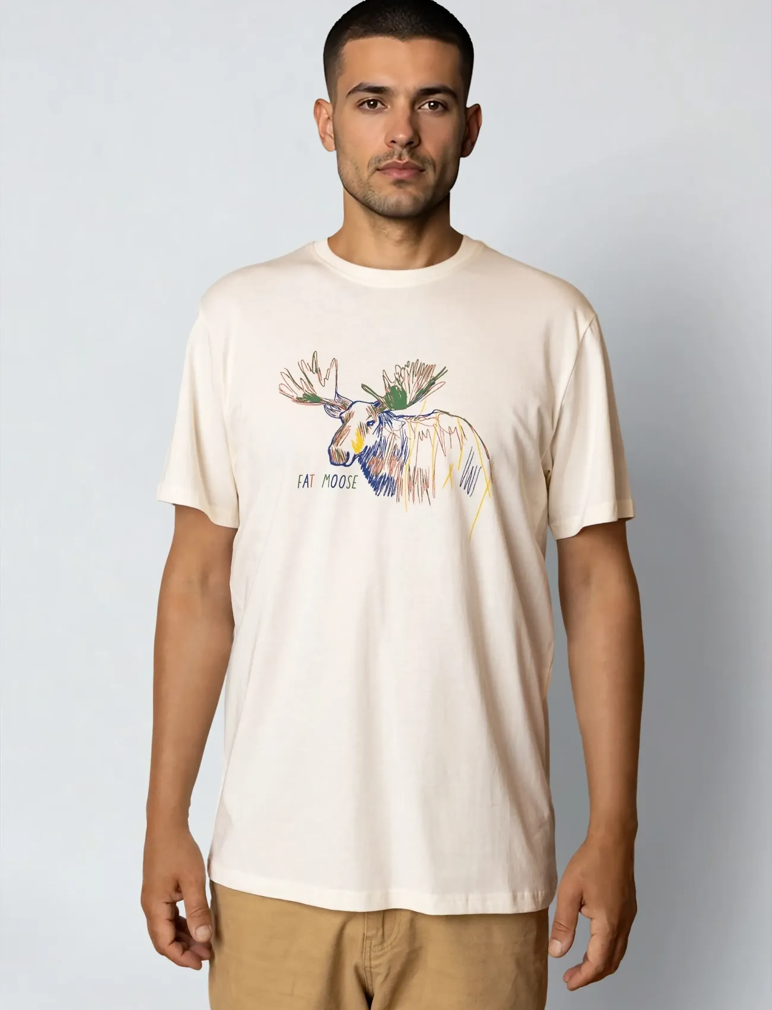 Fat Moose Moose t-shirt - Deals - ECRU / cream