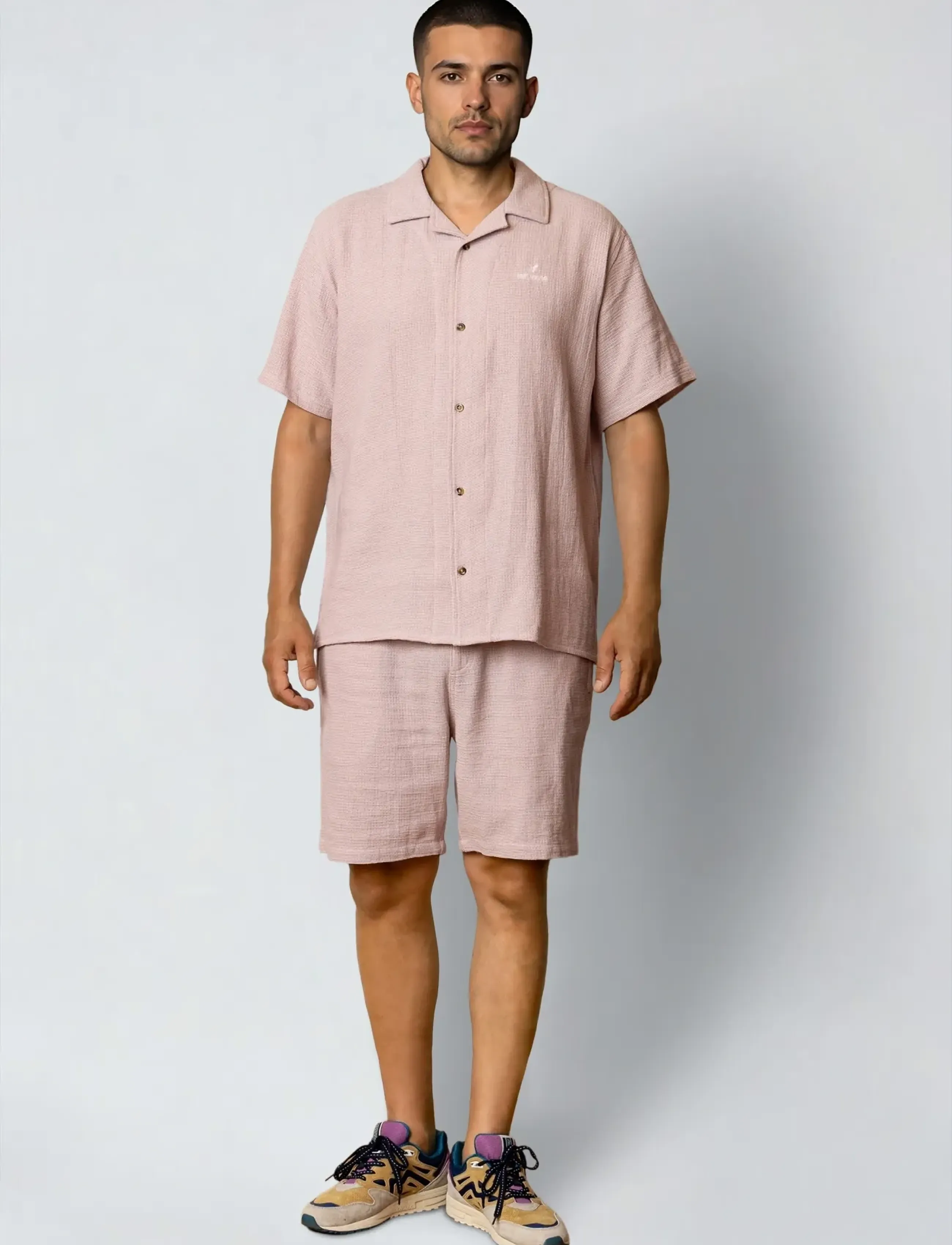 Fat Moose - Nova shorts - casual shorts - violet ice melange - 3
