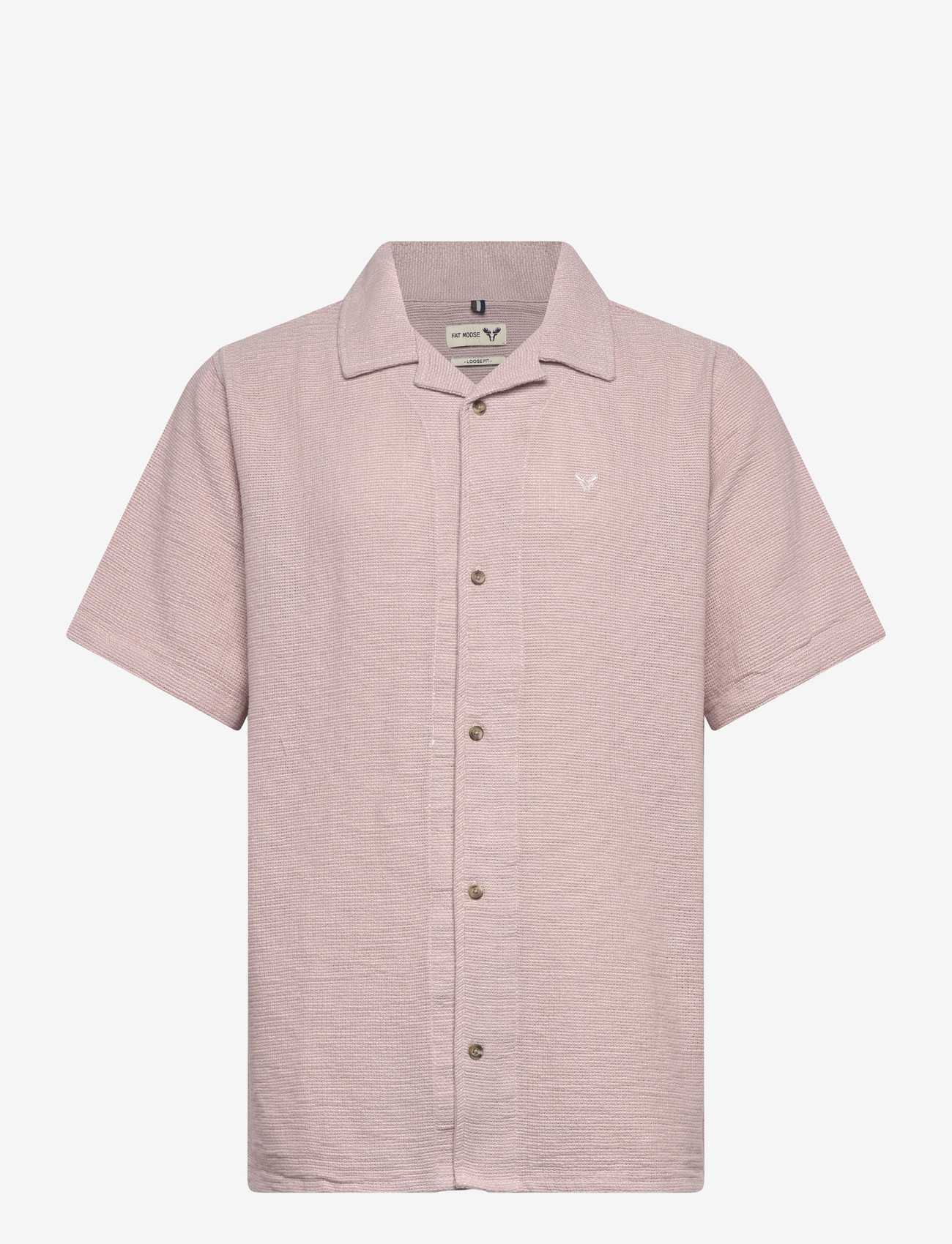 Fat Moose - Nova S/S shirt - kortærmede skjorter - violet ice melange - 1