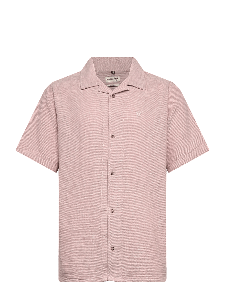 Fat Moose - Nova S/S shirt - lühikeste varrukatega särgid - violet ice melange - 1
