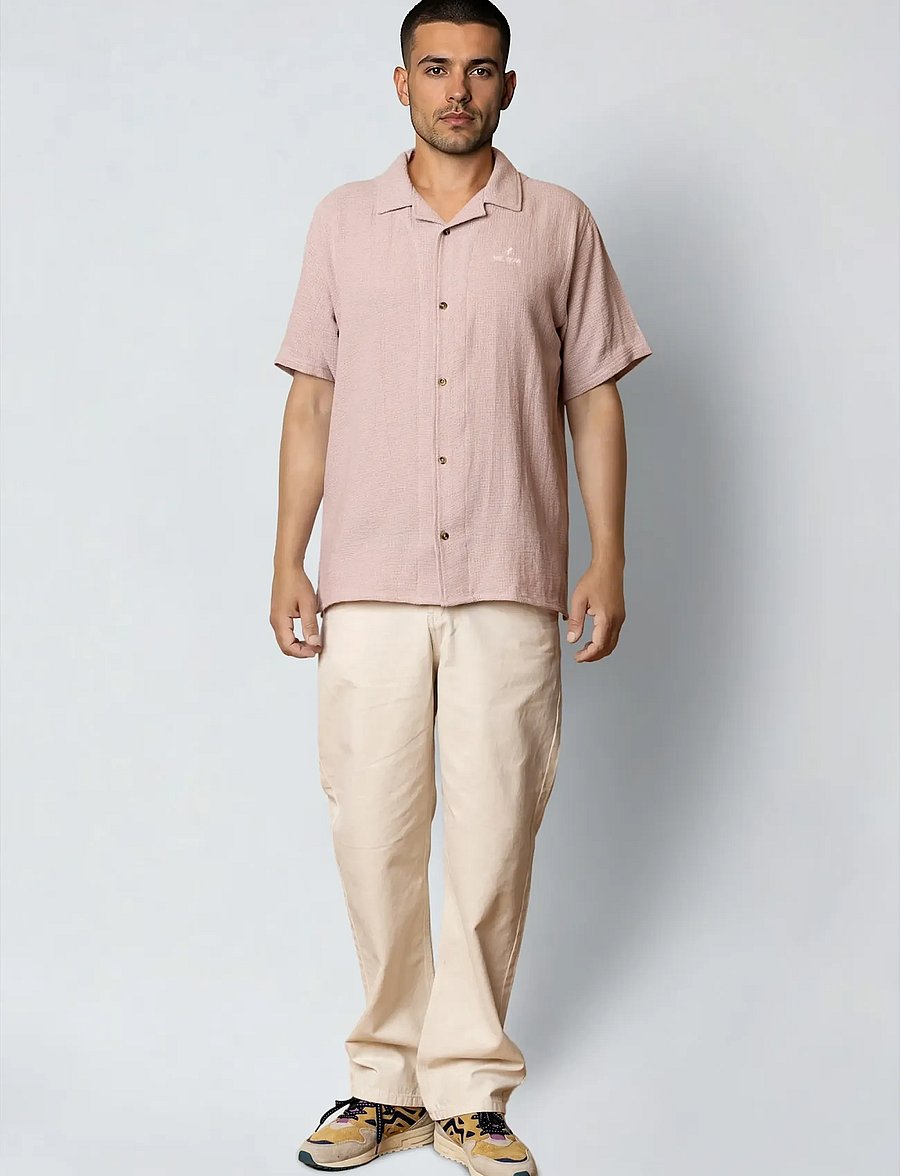 Fat Moose - Nova S/S shirt - lühikeste varrukatega särgid - violet ice melange - 3