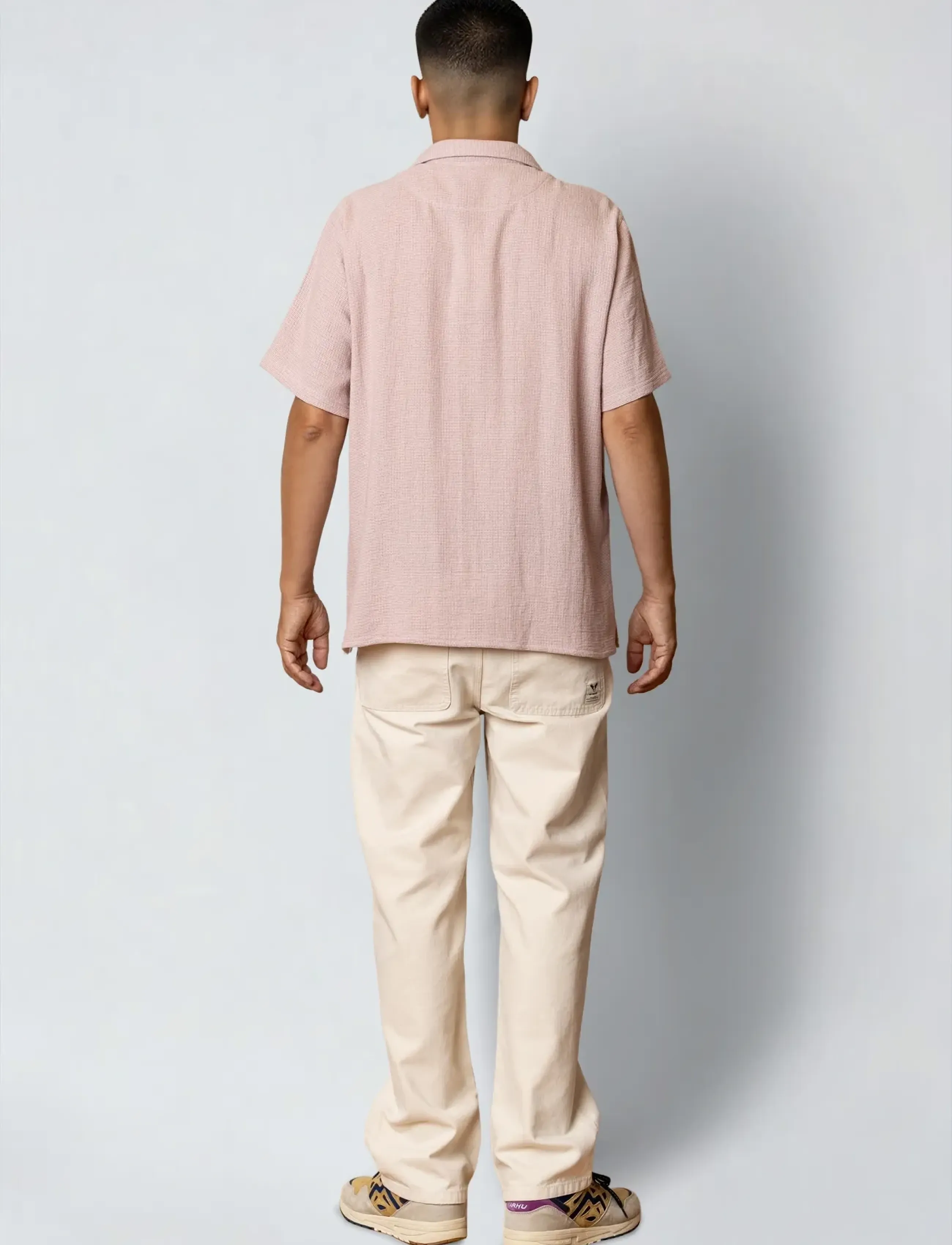 Fat Moose - Nova S/S shirt - mehed - violet ice melange - 4
