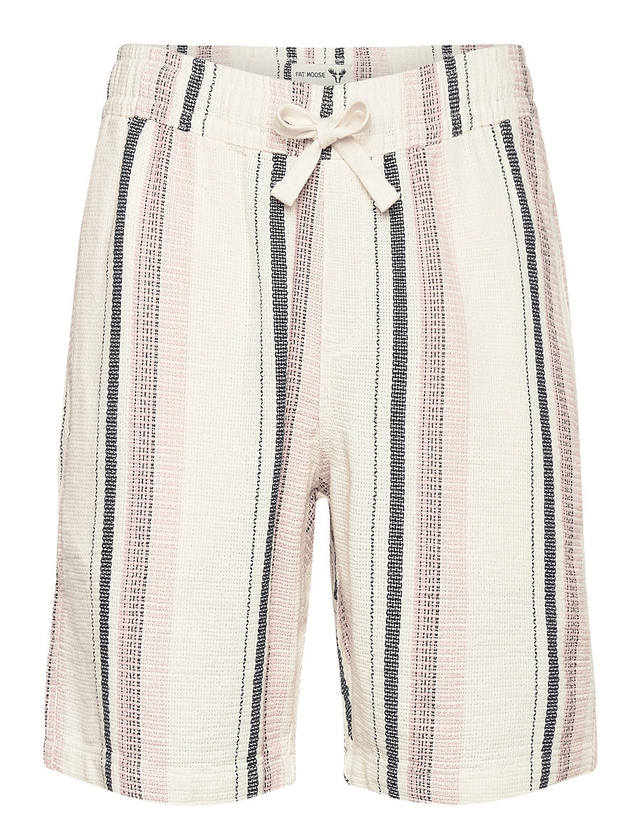 Fat Moose - Costa shorts - freizeitshorts - ecru/violet ice striped - 1