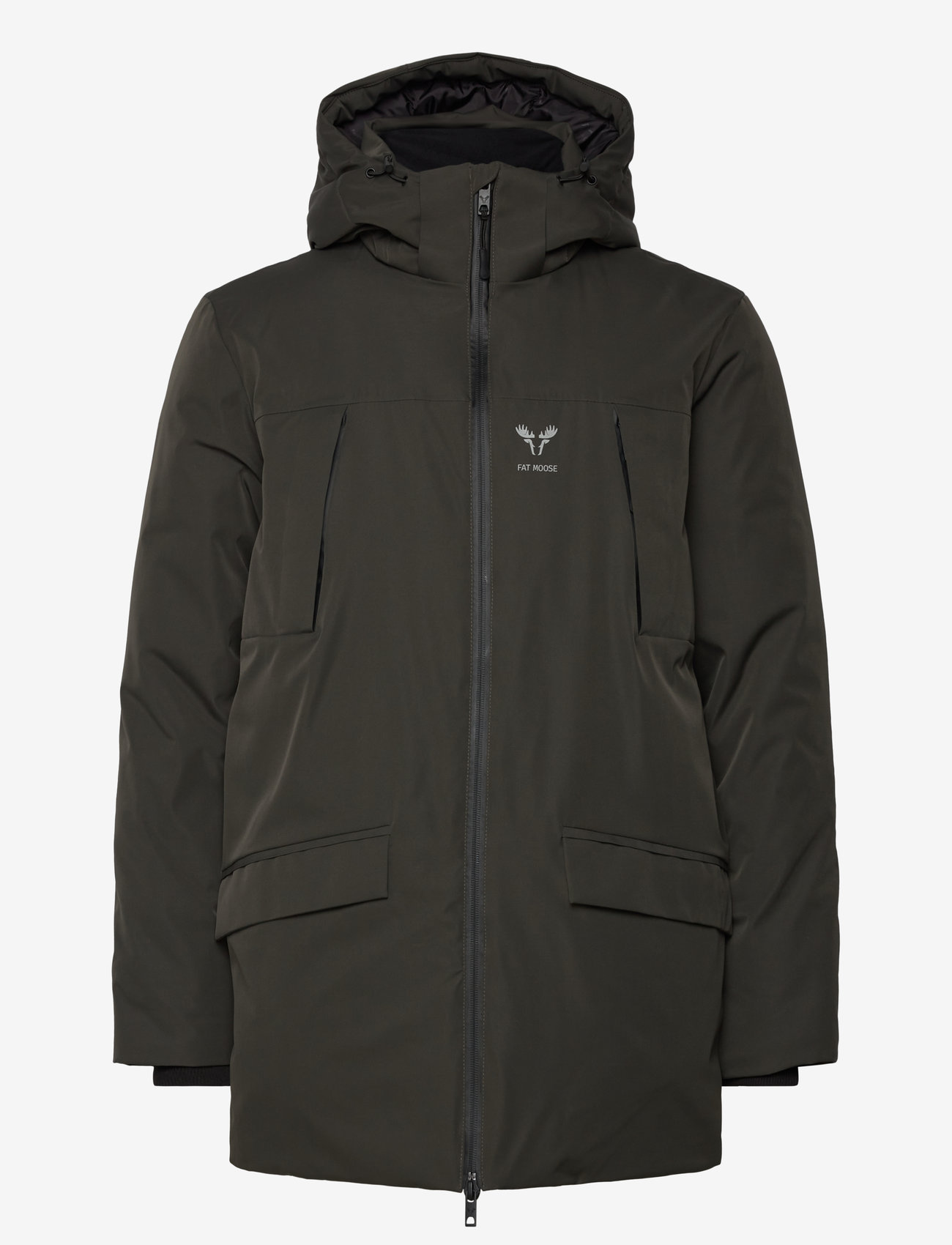 Fat Moose - Jamison Quilt Mix Jacket - vinterjakker - beetle green - 1