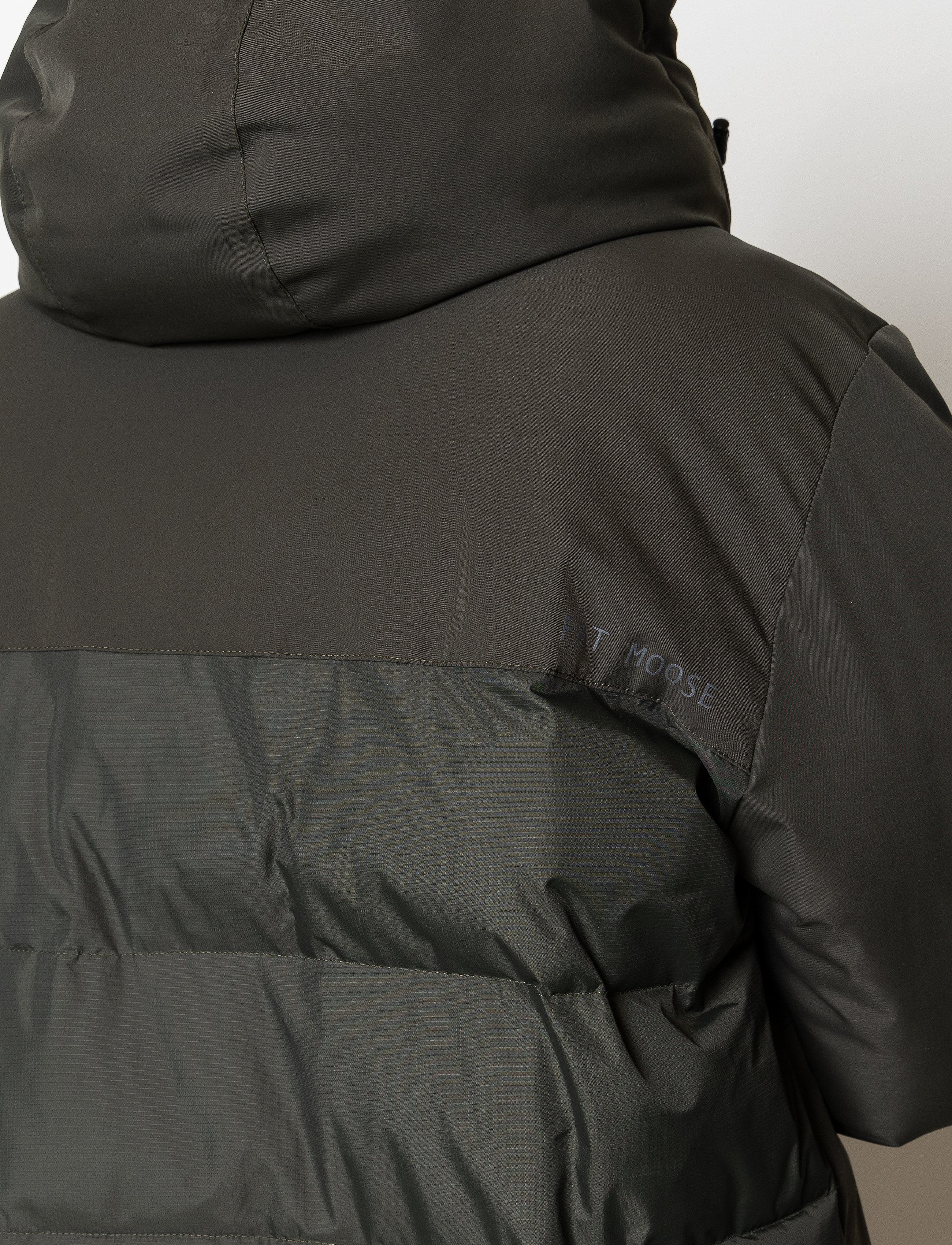 Fat Moose - Jamison Quilt Mix Jacket - vinterjakker - beetle green - 3