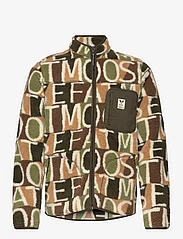 Fat Moose - Trevor Fleece Jacket AOP - vahekihina kantavad jakid - green/brown - 0