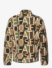 Fat Moose - Trevor Fleece Jacket AOP - vahekihina kantavad jakid - green/brown - 1