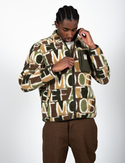 Fat Moose - Trevor Fleece Jacket AOP - mid layer jackets - green/brown - 2