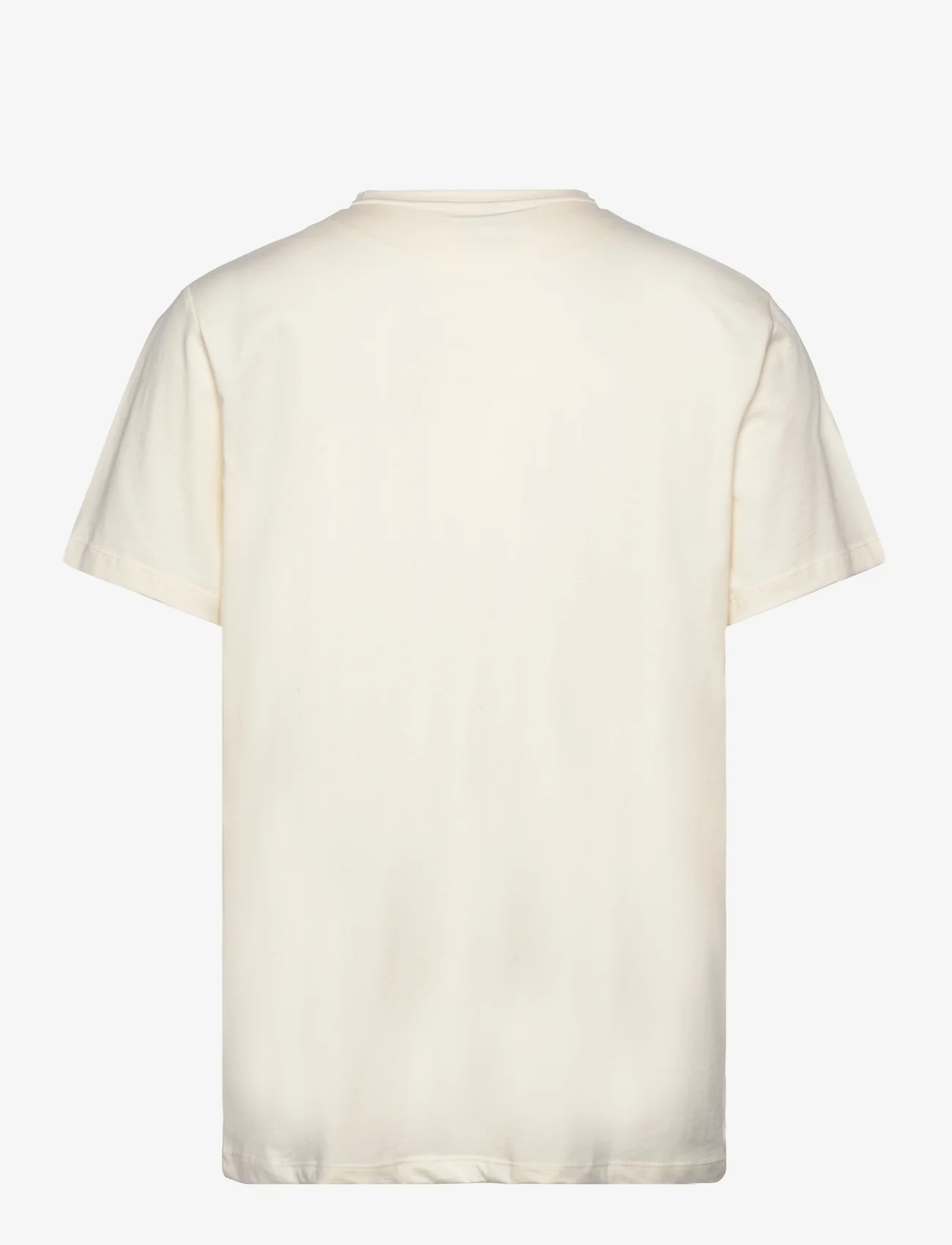 Fat Moose - Logo Cotton Tee - kortärmade t-shirts - ecru - 1
