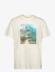 Fat Moose - Riff Cotton Tee - kortärmade t-shirts - ecru - 0