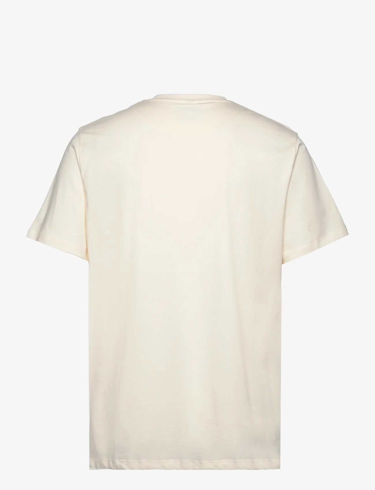 Fat Moose - Riff Cotton Tee - kortärmade t-shirts - ecru - 1