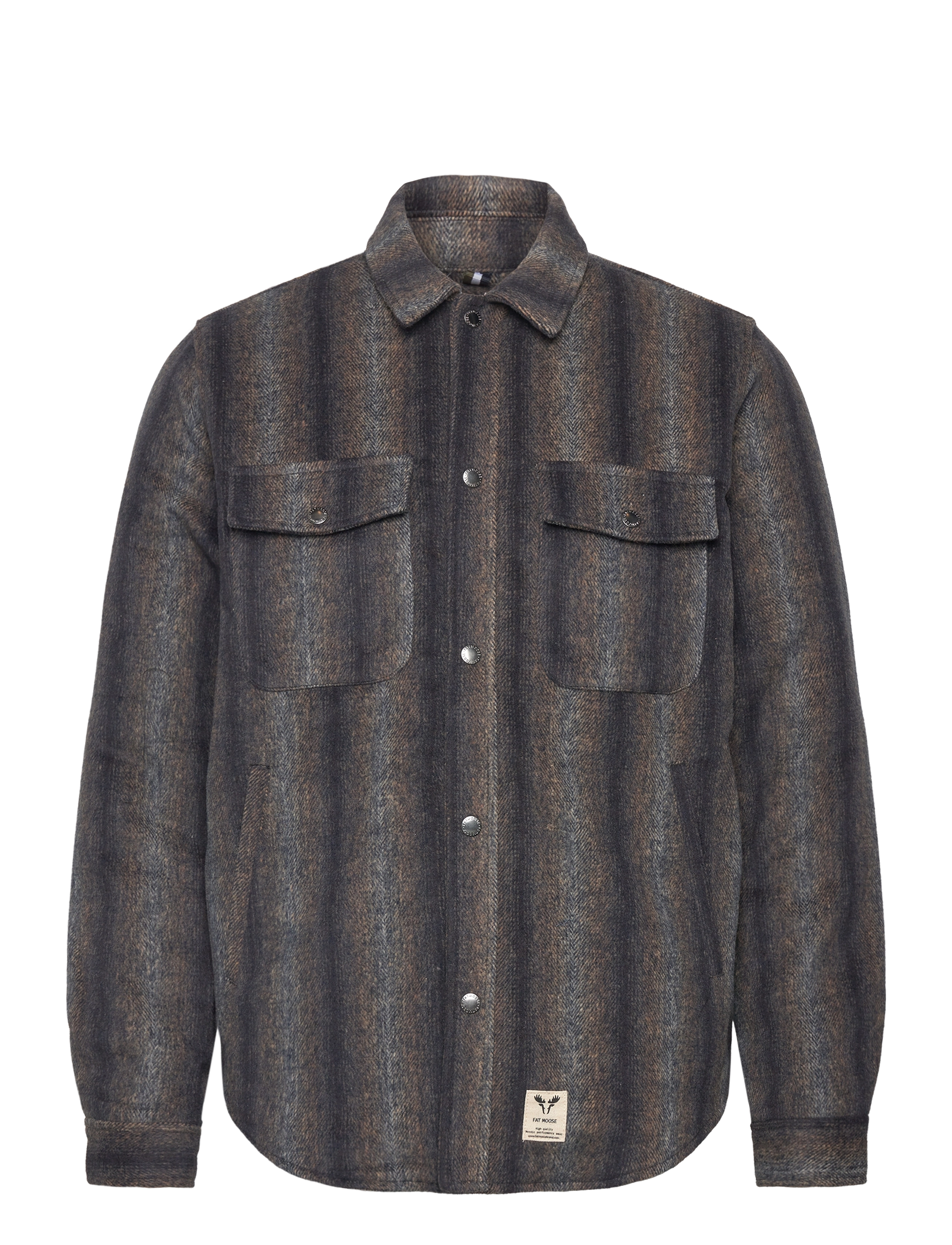 Ben Striped Overshirt - NAVY STRIPED