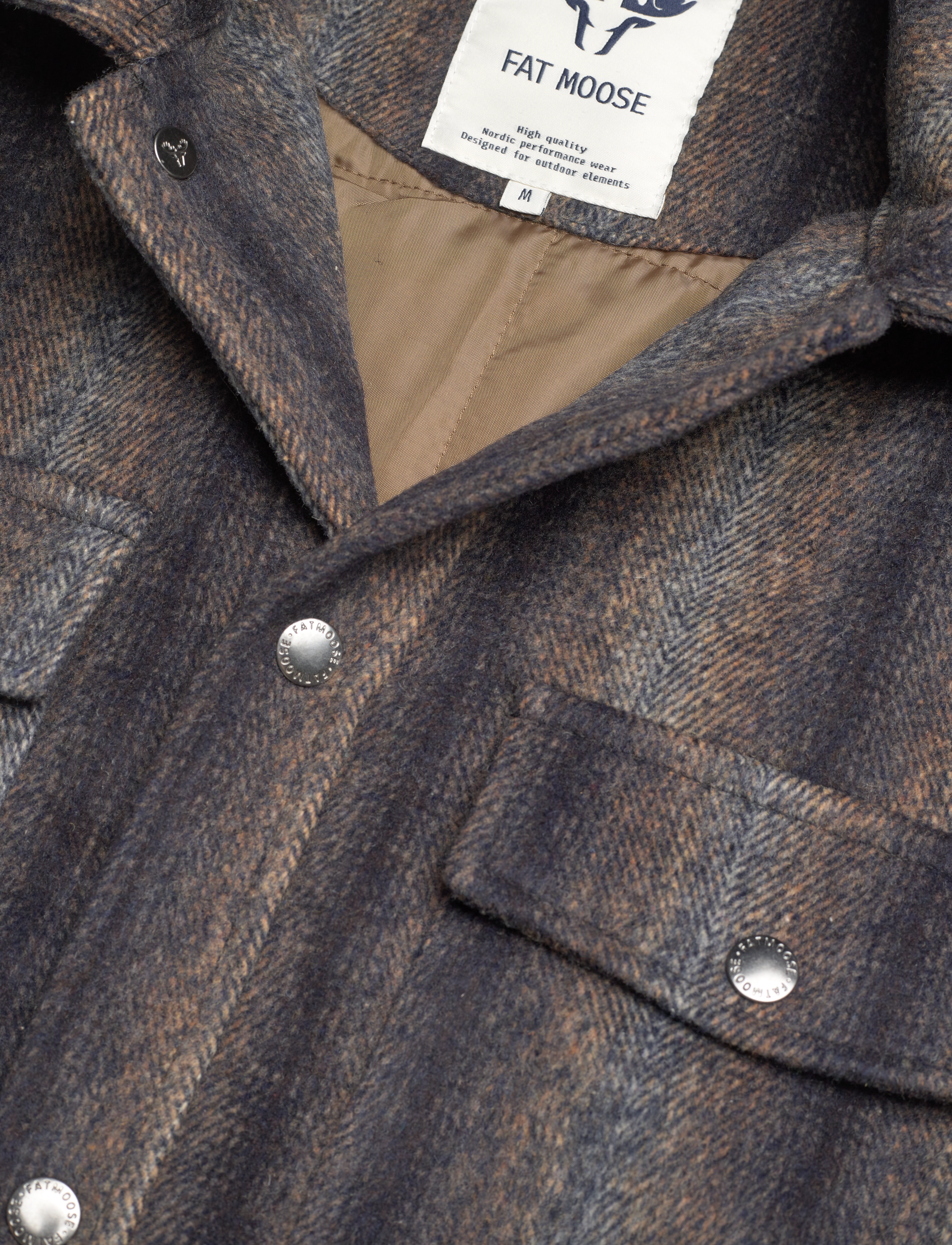 Fat Moose - Ben Striped Overshirt - navy striped - 2