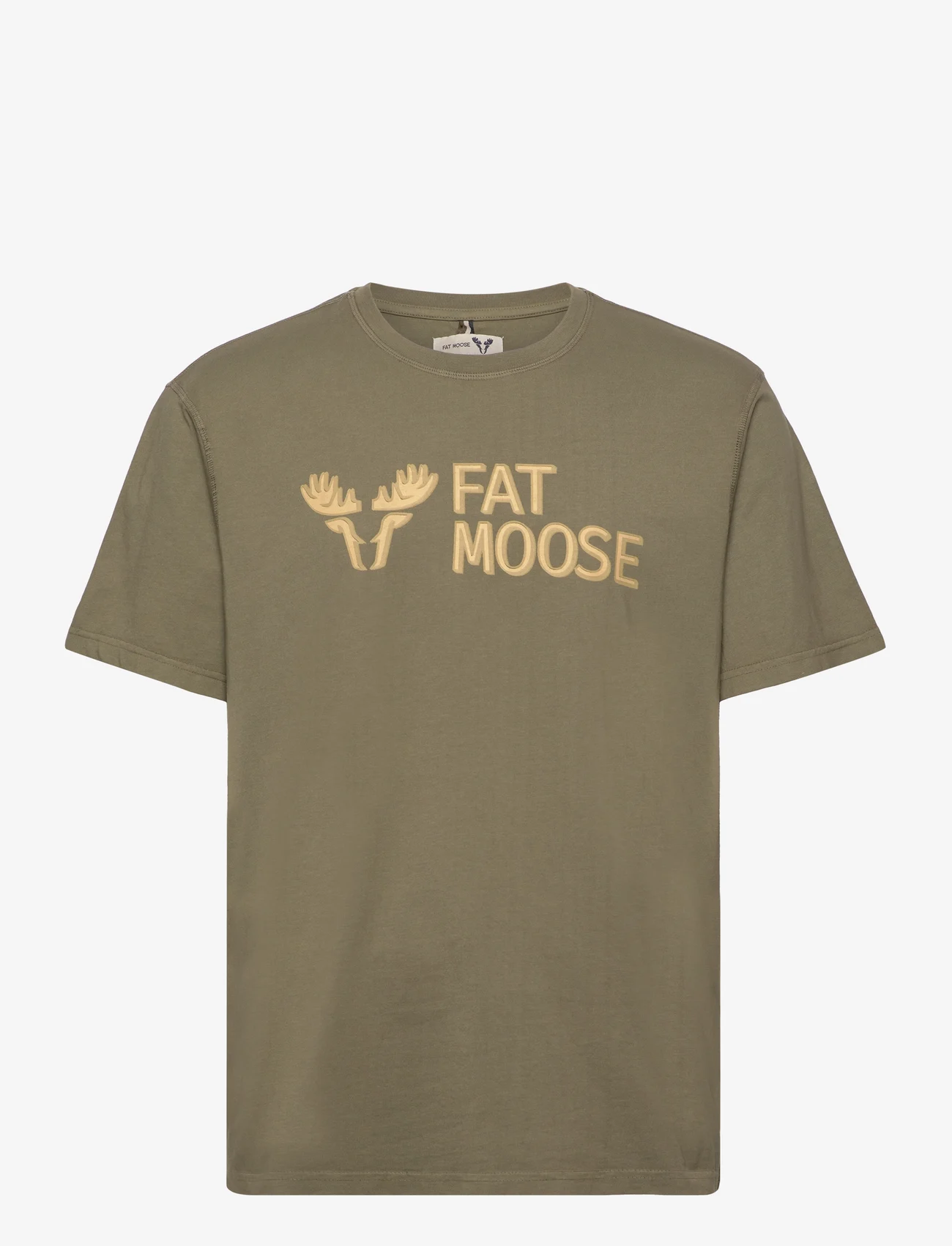 Fat Moose - FM Logo Organic Tee - laagste prijzen - army - 0